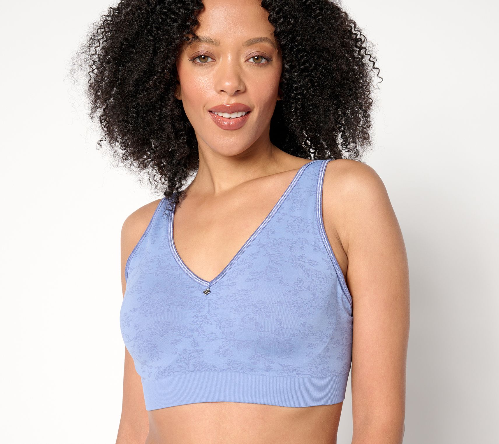 Breezies Seamless Floral Jacquard Underwire T-Shirt Bra