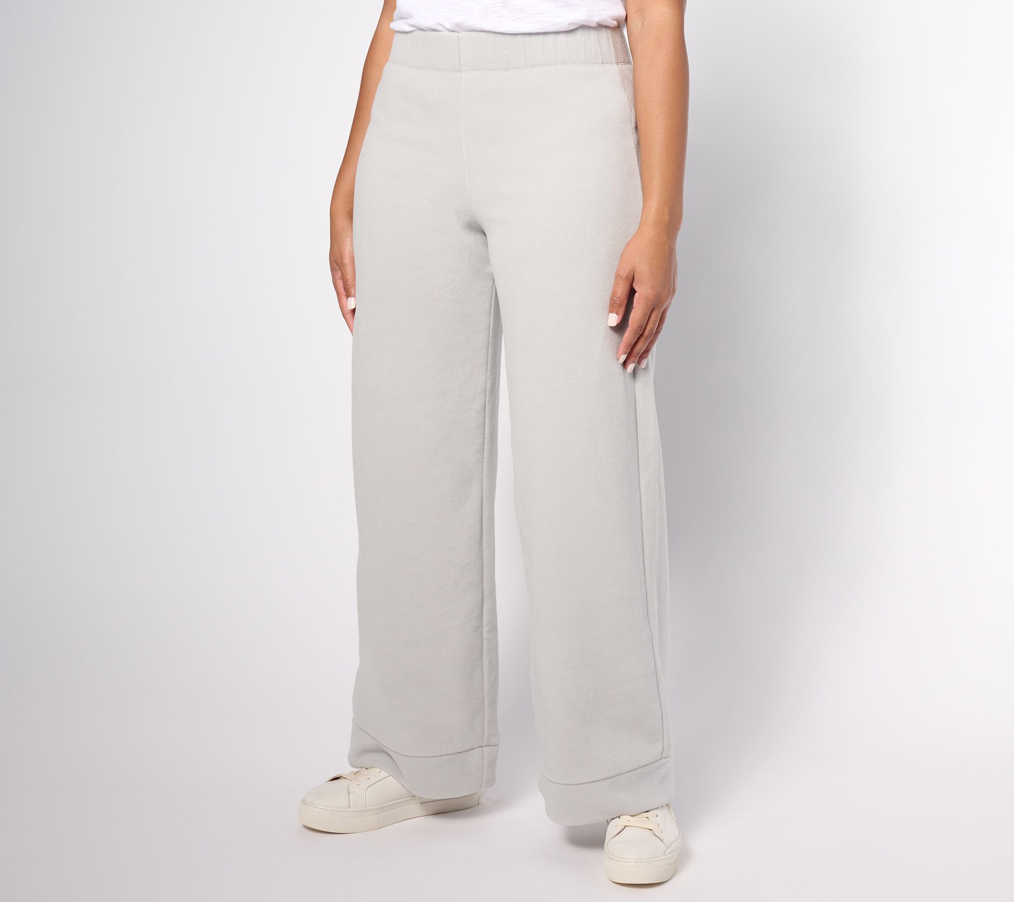 "As Is" Anybody Lounge Polar Fleece Pull On Wide Leg Pant