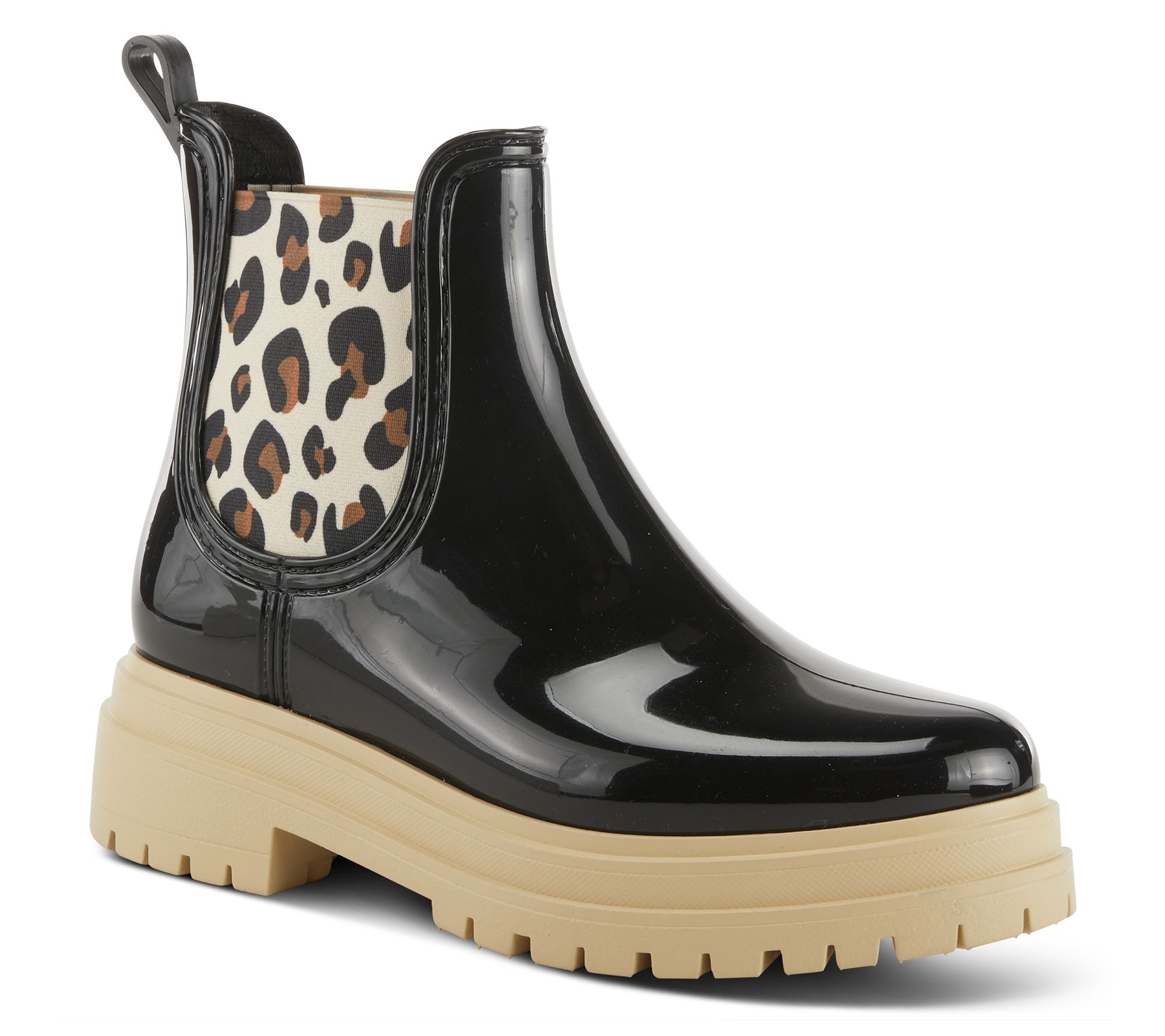 Spring Step High-Gloss Rain Boots - Reva-Leo - QVC.com