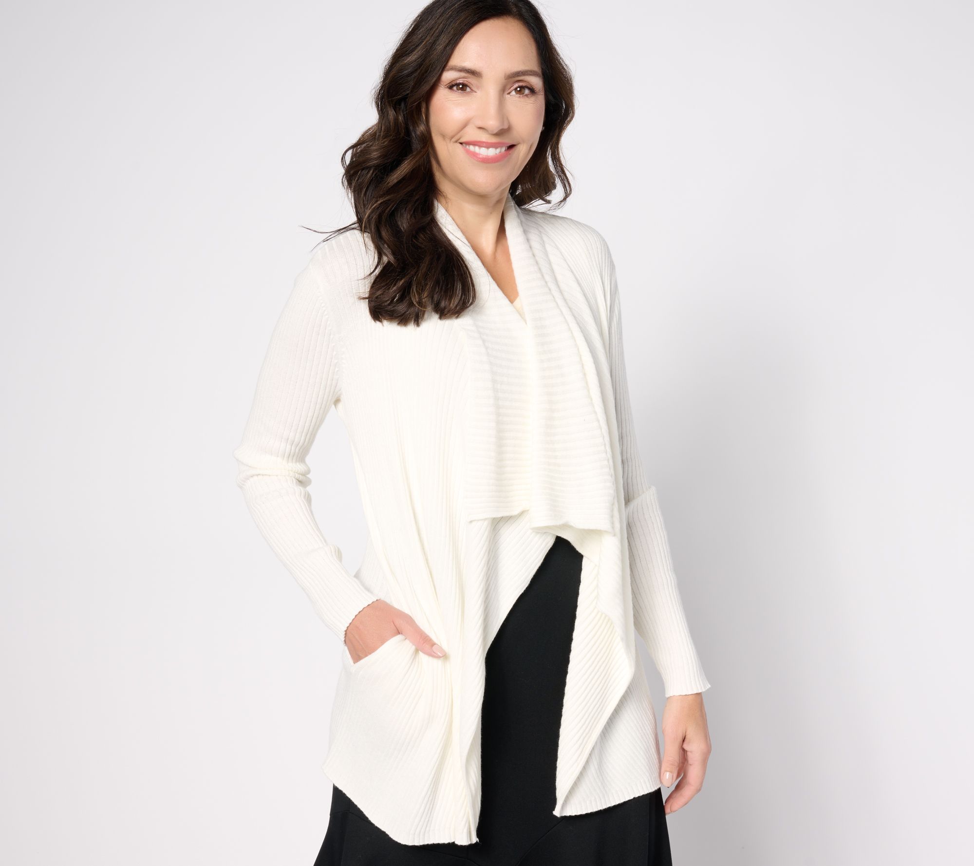 "As Is" BEAUTIFUL by Lawrence Zarain The Kelly_Pet Draped Cardigan