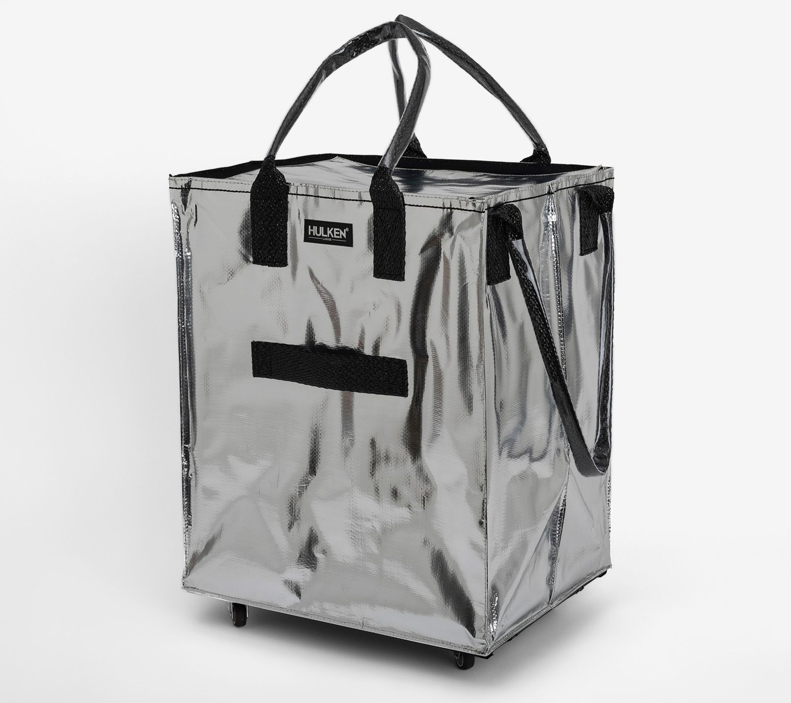 "As Is" Hulken Large Rolling Tote Bag with Zip Top Closure
