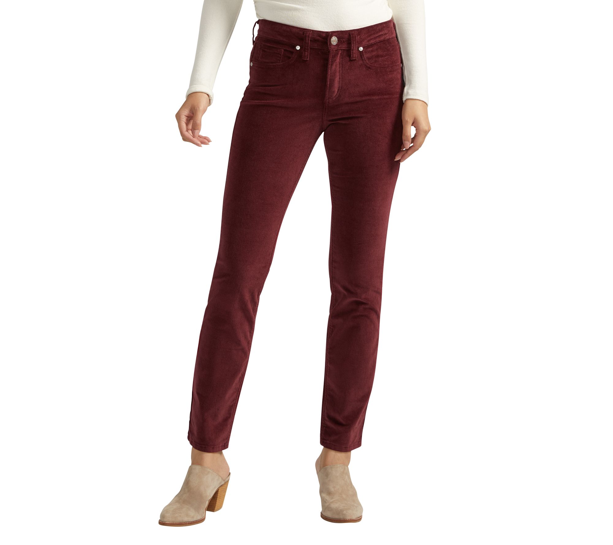 Silver Jeans Co. Suki Mid Rise Straight Leg Cor duroy Pants