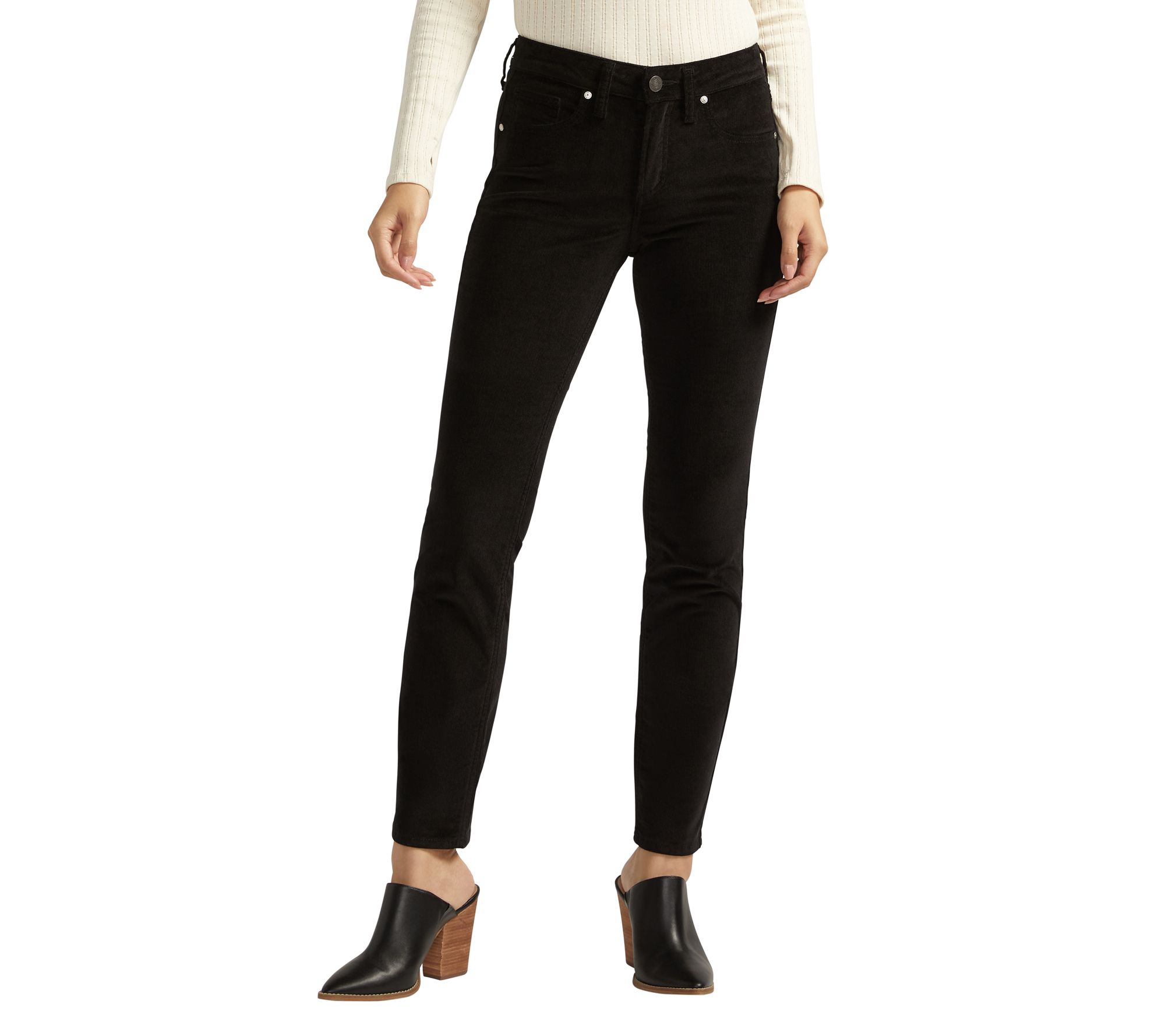 Silver Jeans Co. Suki Mid Rise Straight Leg Corduroy Pants