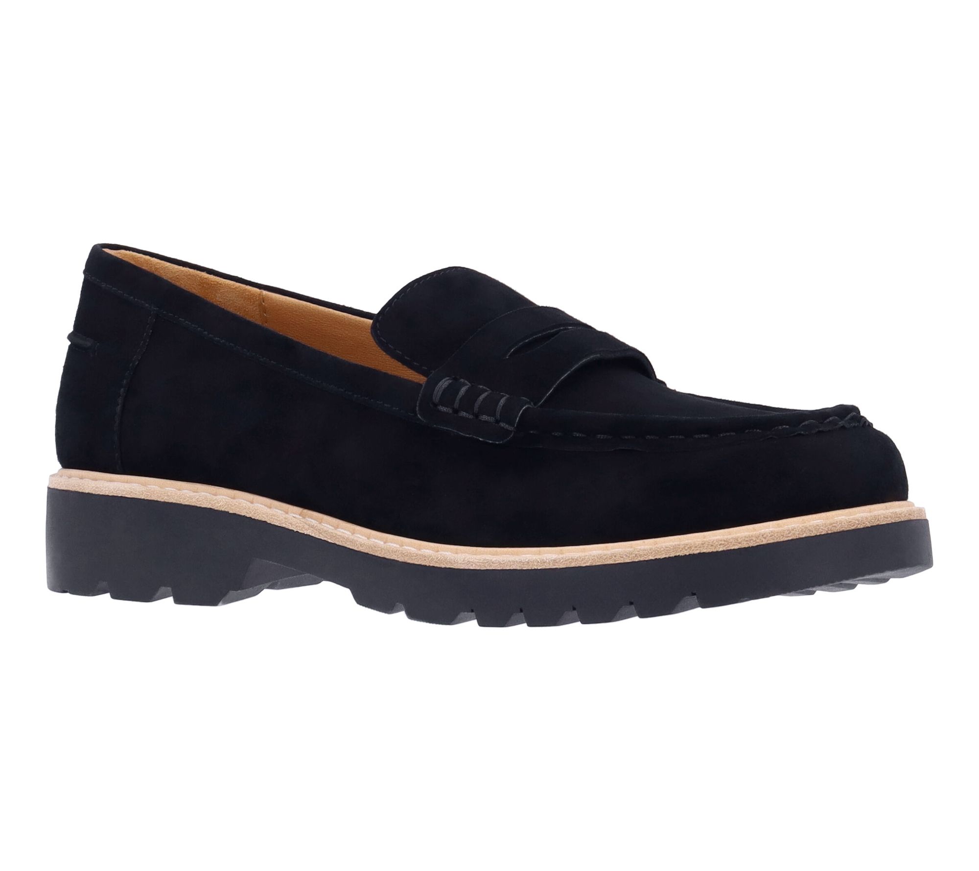 L'Amour Des Pieds Suede Lug Loafer - Yolandi Suede