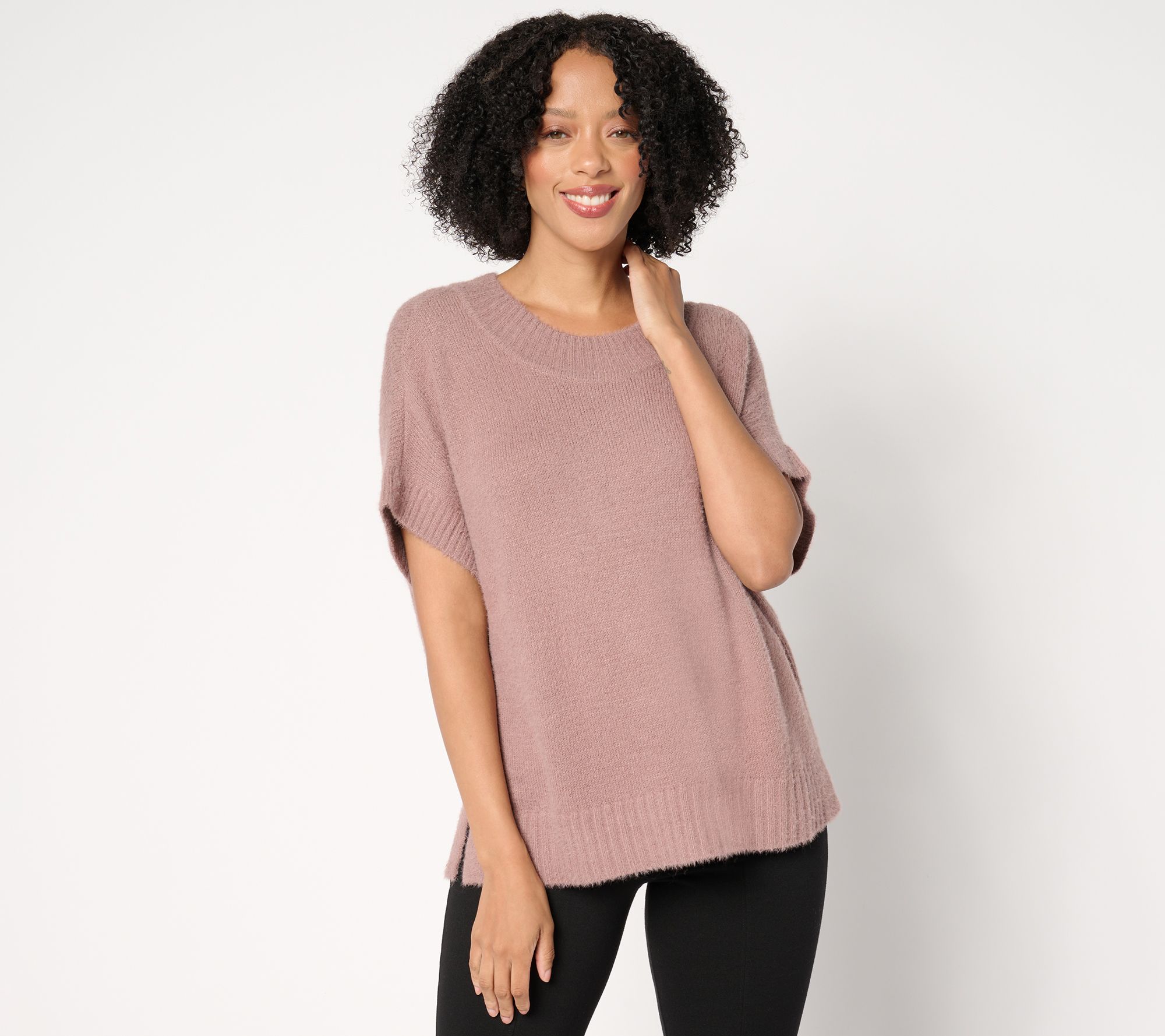 "As Is" Studio Park x Amy Stran Drop Shoulder Fuzzy Sweater