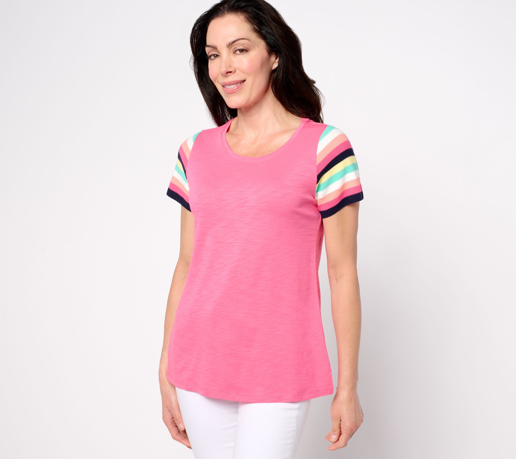 Belle♡ Belle by Kim Gravel Game Day Let's GOOOO! Top - QVC.com