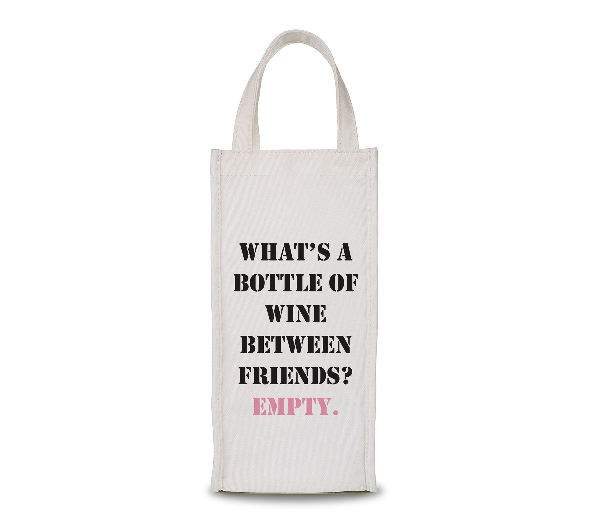 By The Edit Making Spirits Bright Holiday Cheer Wine Bag Tote