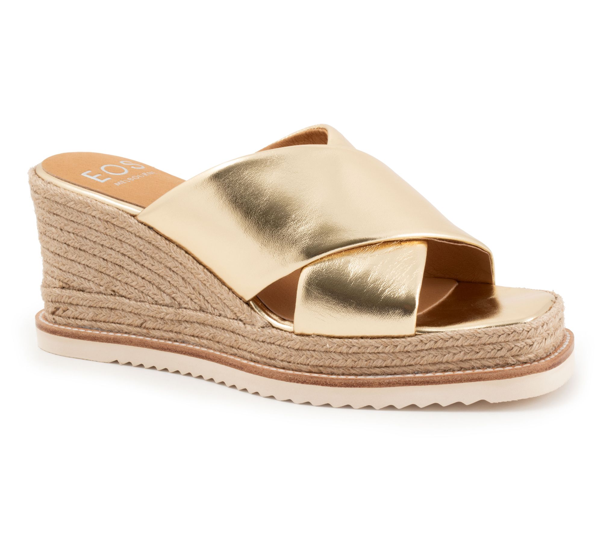 EOS Zelie Wedge Cross Strap Sandal