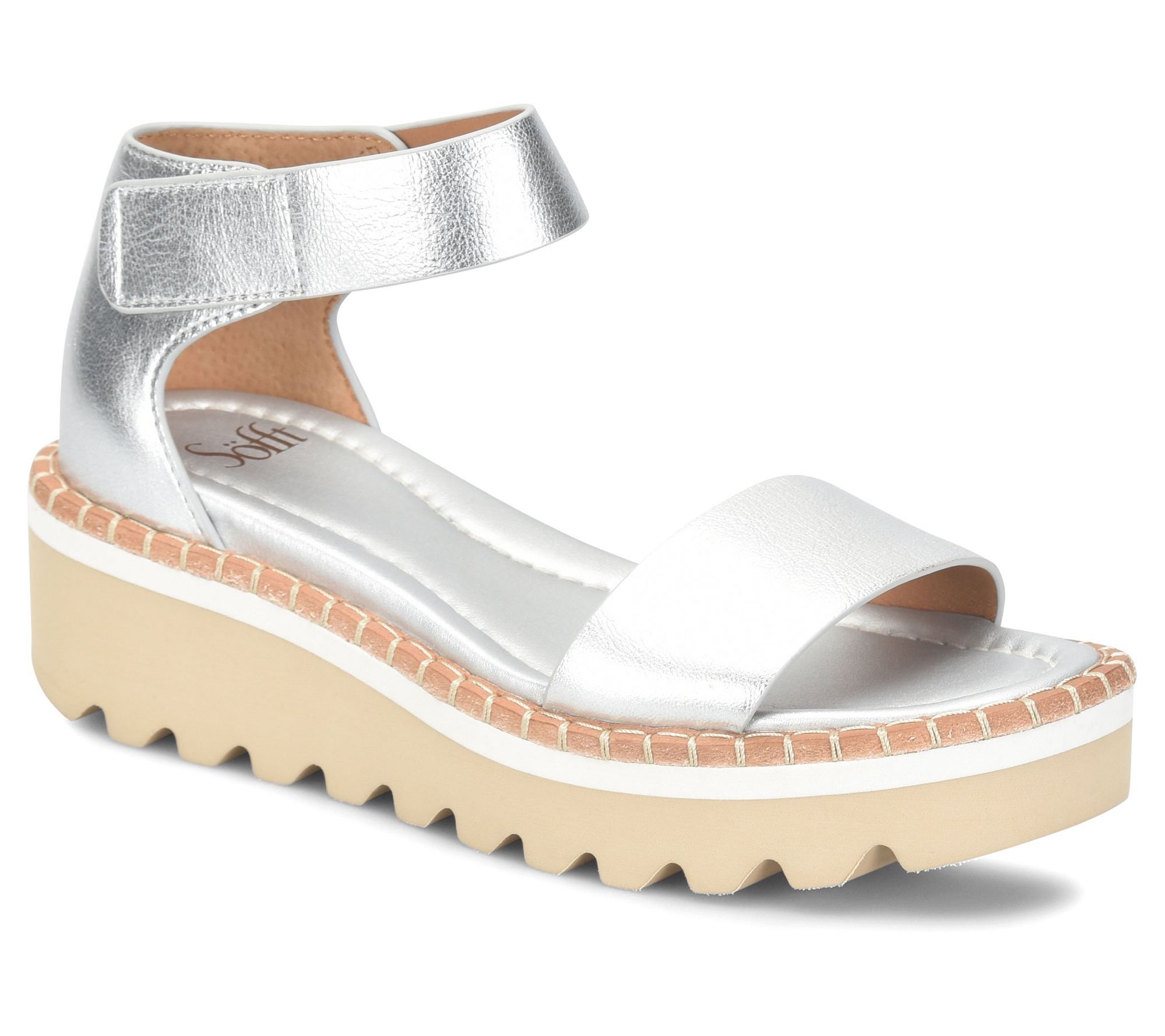 Sofft Sporty Leather Platform Sandal - Ripley