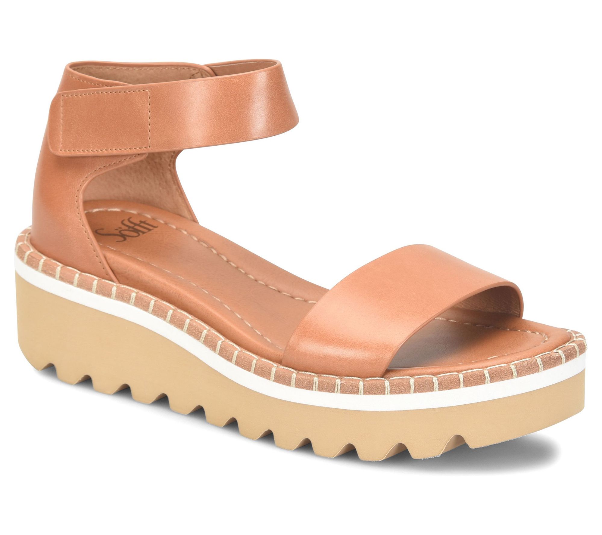 Sofft Sporty Leather Platform Sandal - Ripley