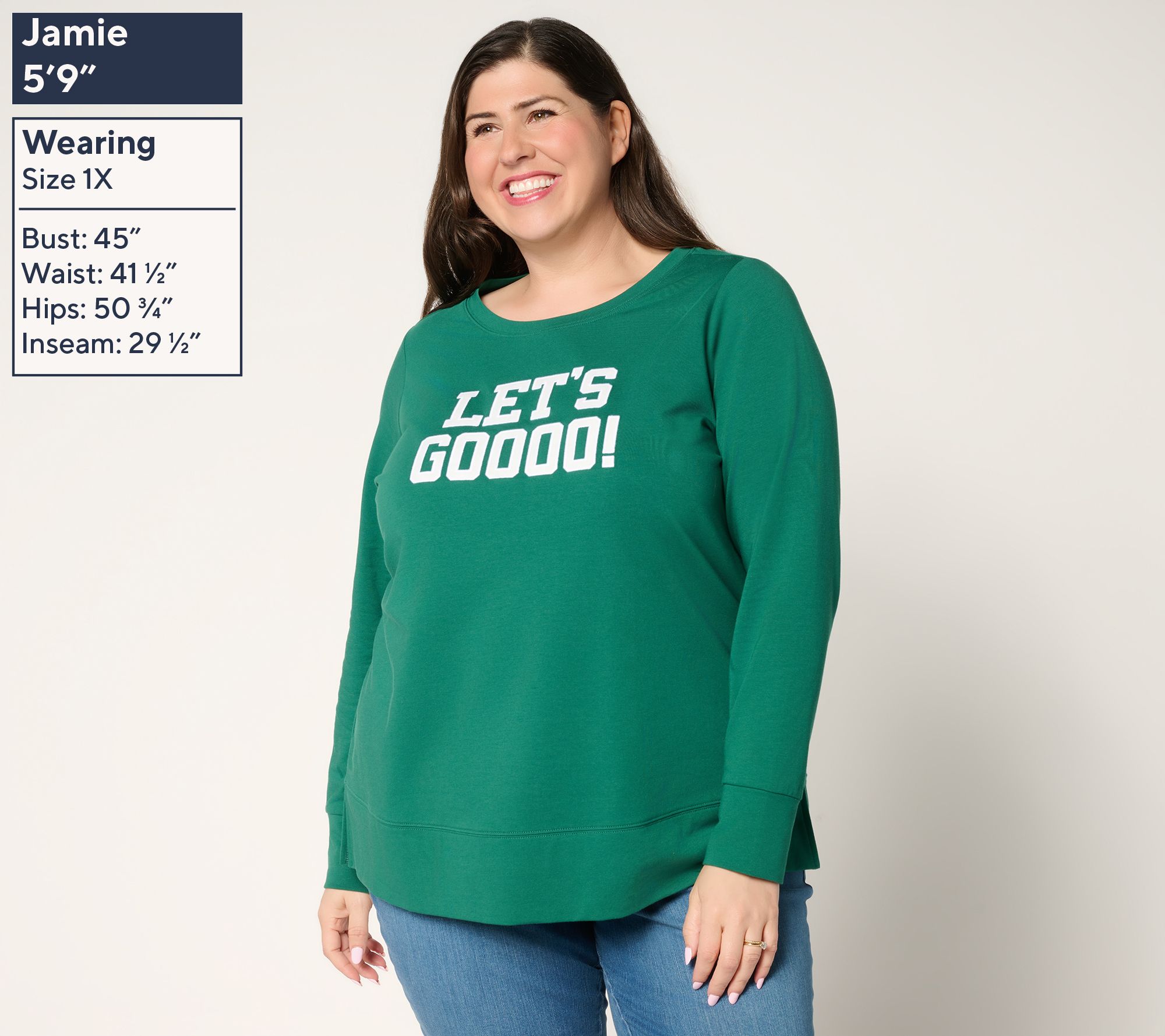 Belle by Kim Gravel Game Day Let's GOOOO! Top - QVC.com