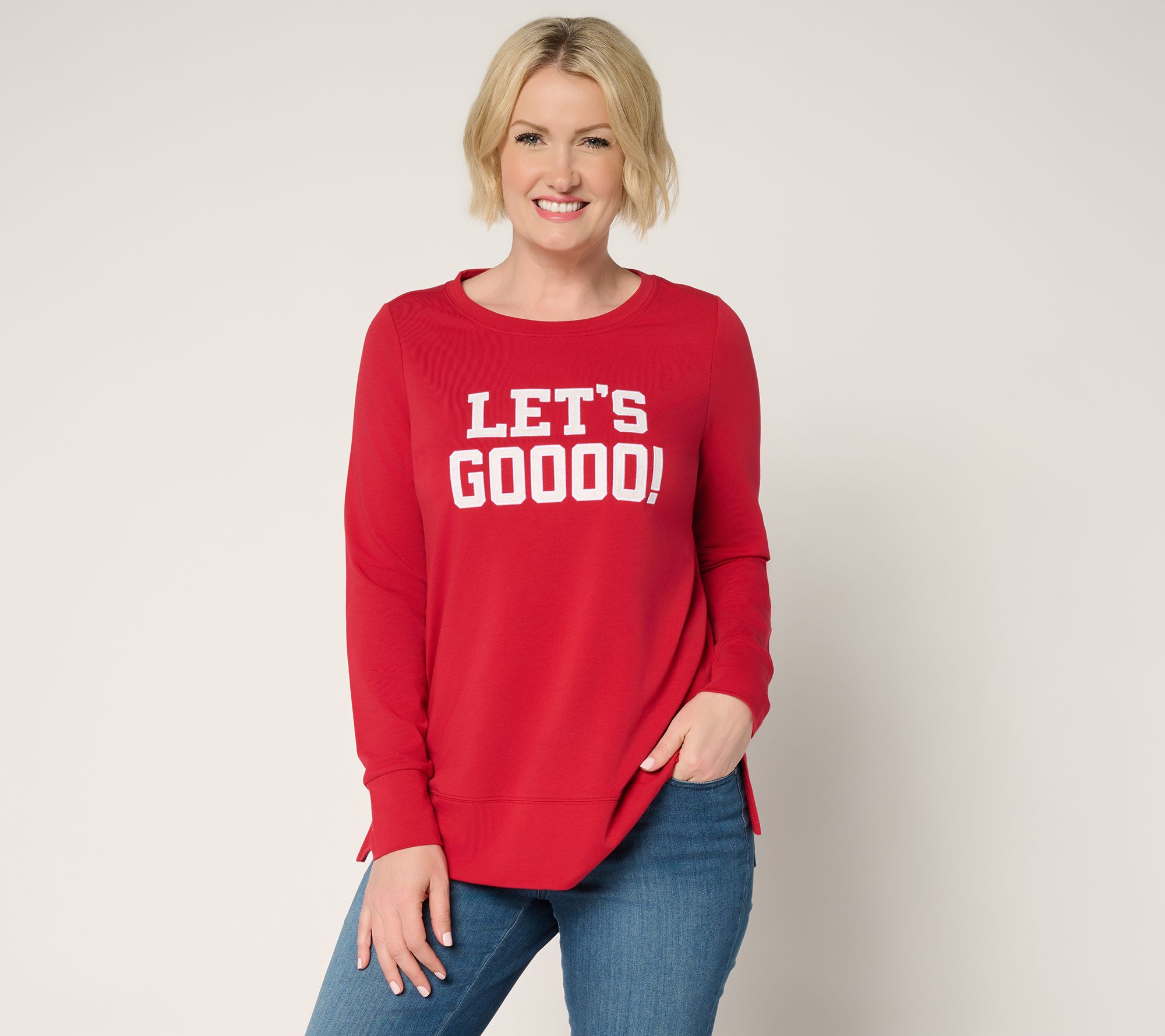 Belle by Kim Gravel Game Day Let's GOOOO! Top