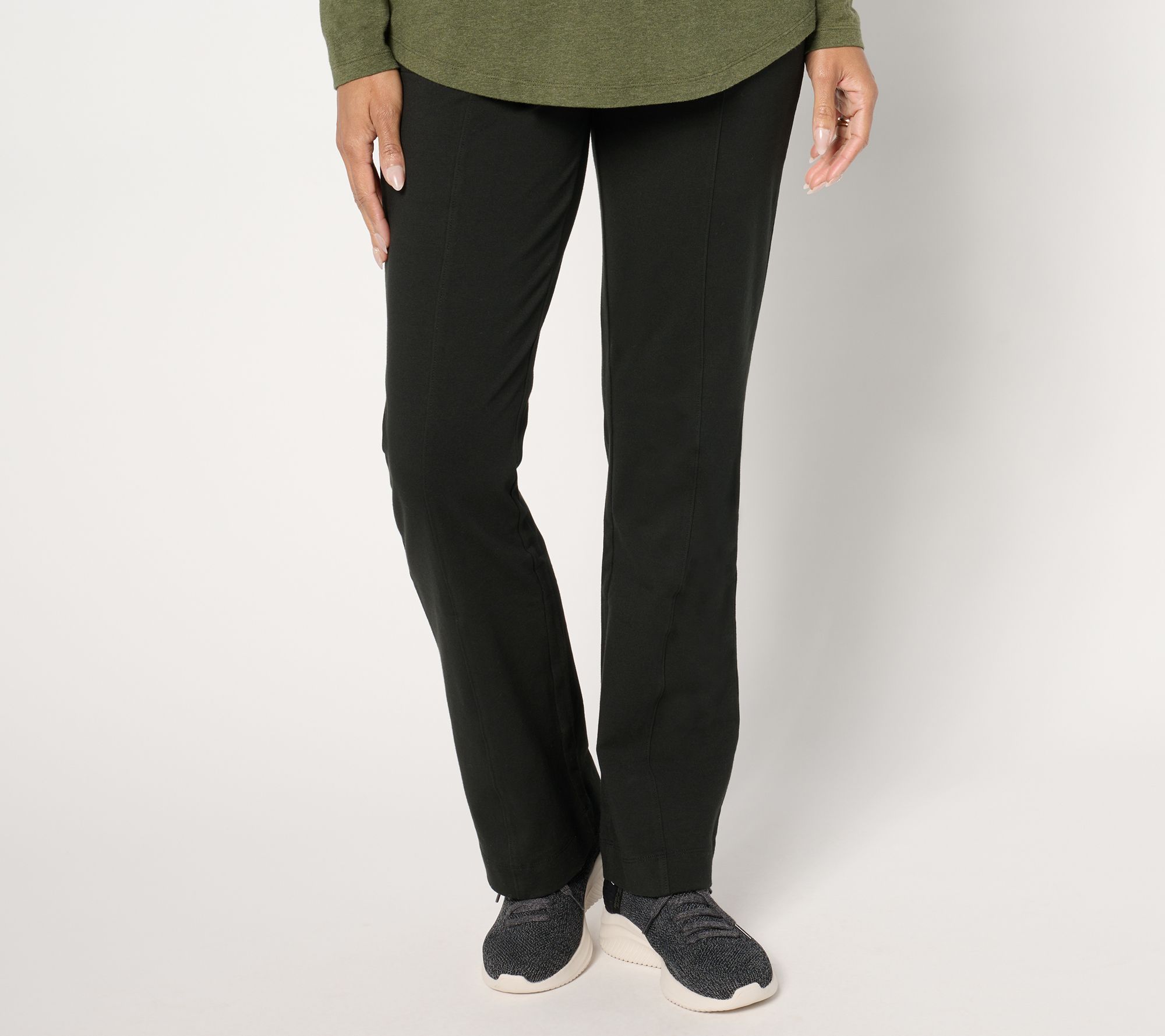 "As Is" Denim & Co. Duo Stretch Tall Any Day Lightly Boot Pant