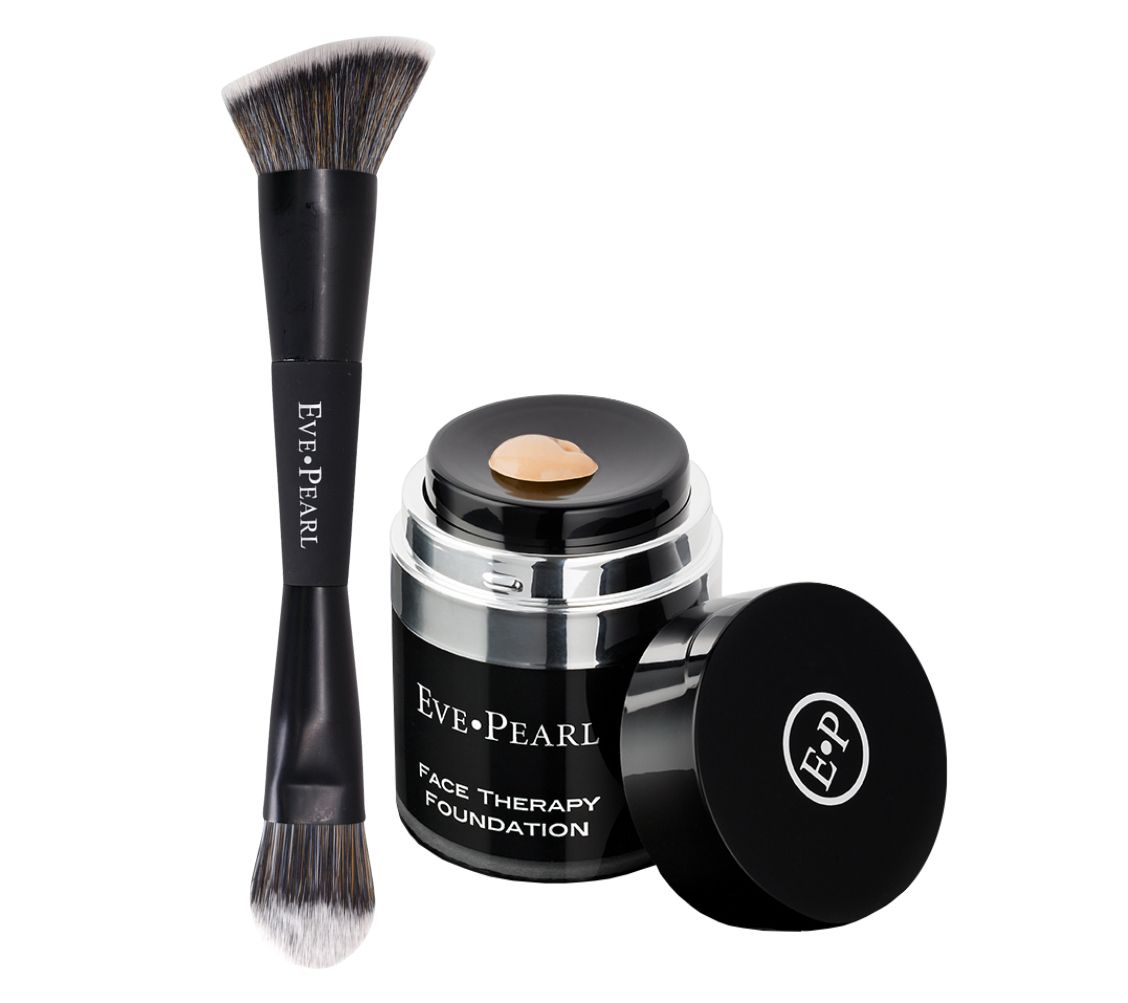 EVE PEARL Face Therapy Foundation & B201 Contour Blender Brush