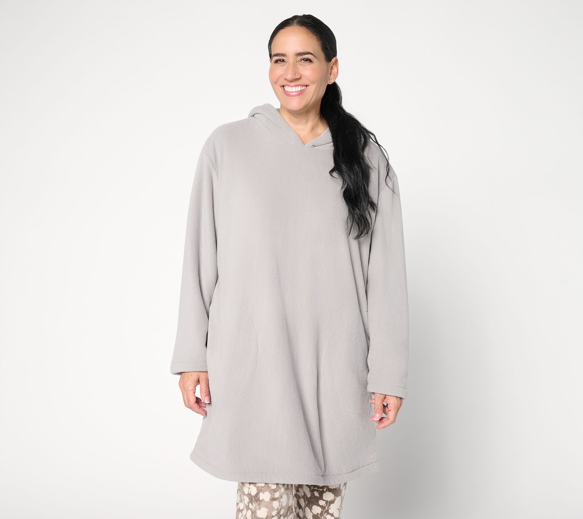 Berkshire Homewear Ribbed Microfleece Oversized Hoodie