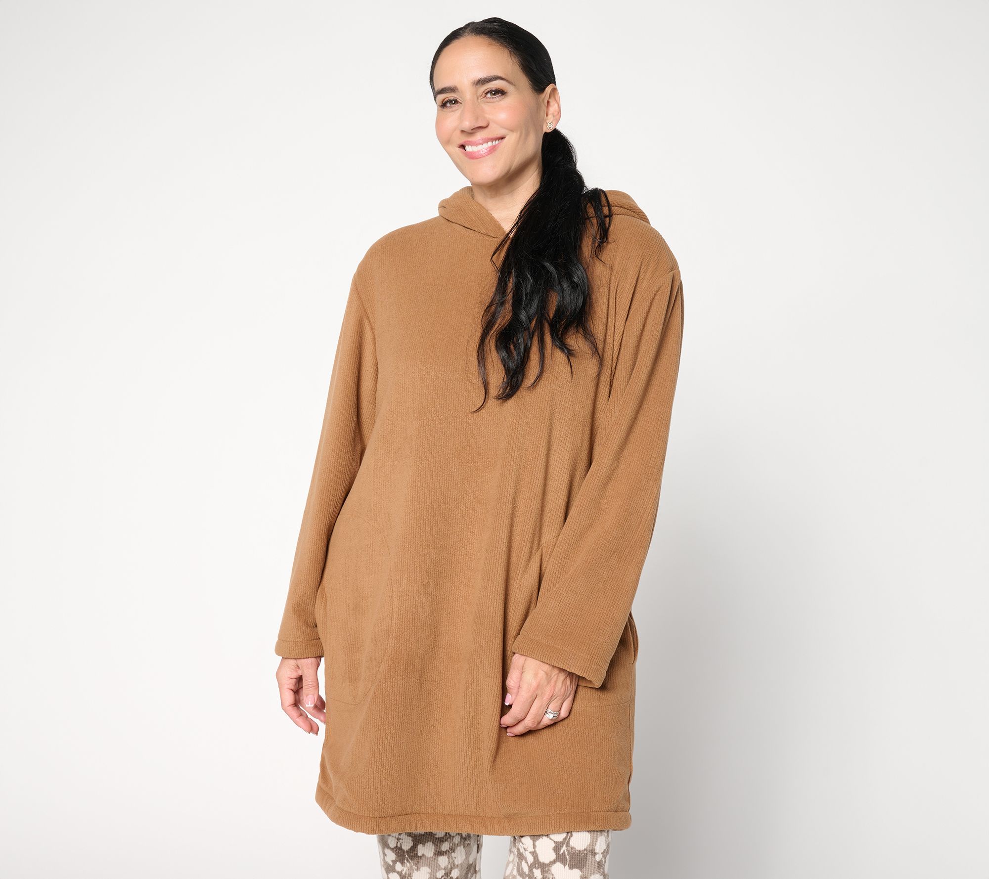 Berkshire Homewear Ribbed Microfleece Oversized Hoodie