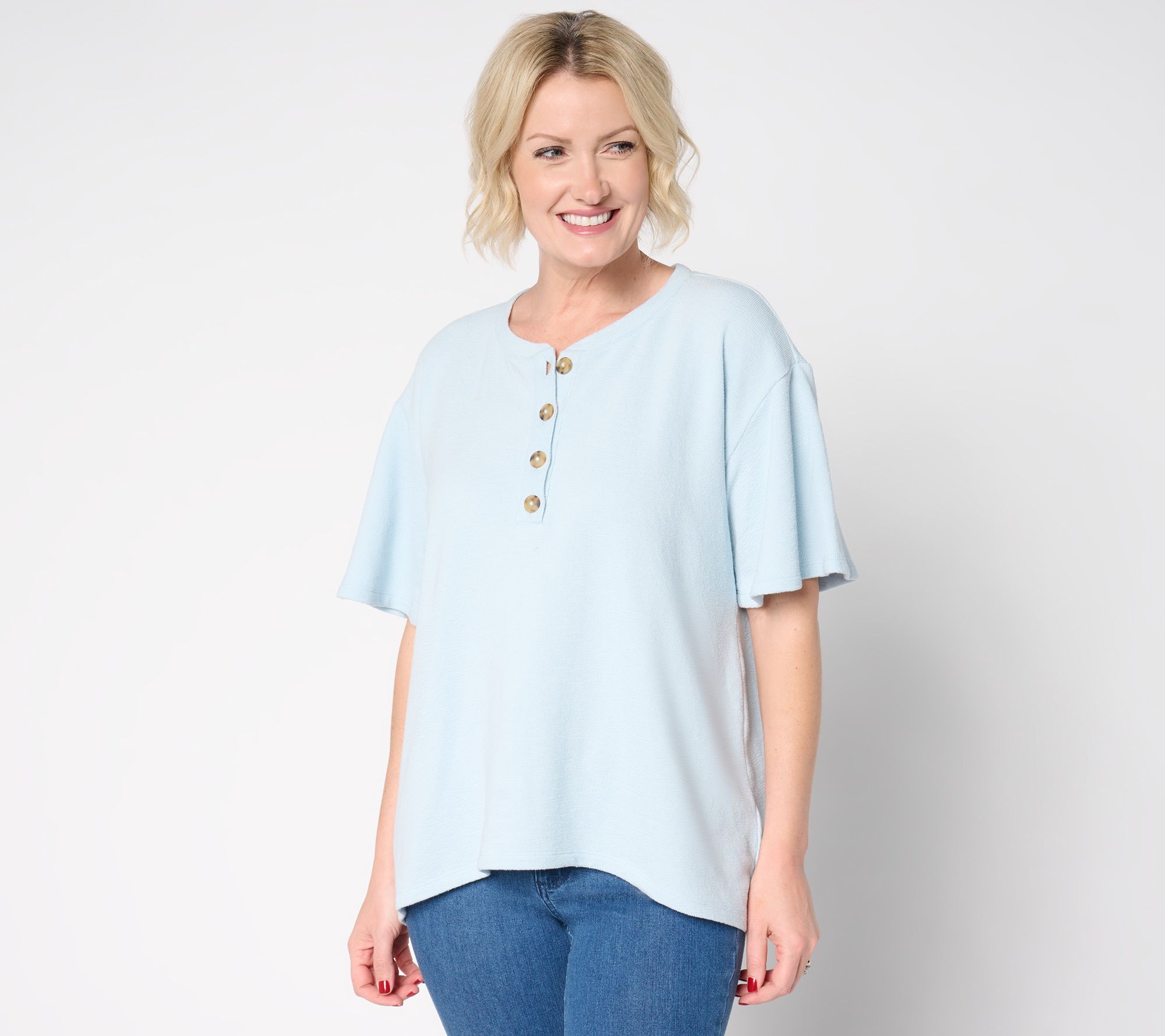 "As Is" Me by Jennie Garth Nyla Knit Pullover Top