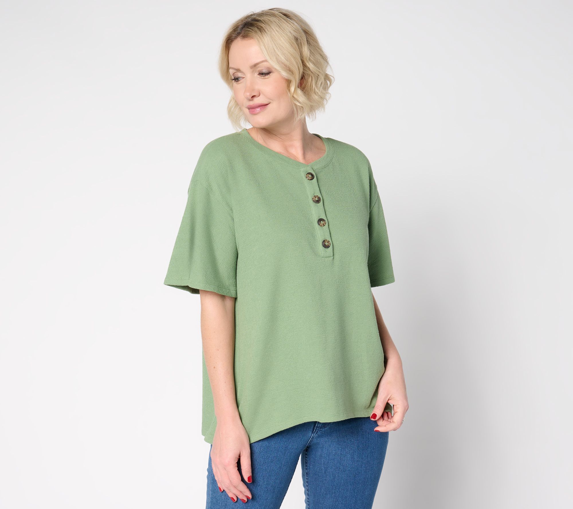 "As Is" Me by Jennie Garth Nyla Knit Pullover Top