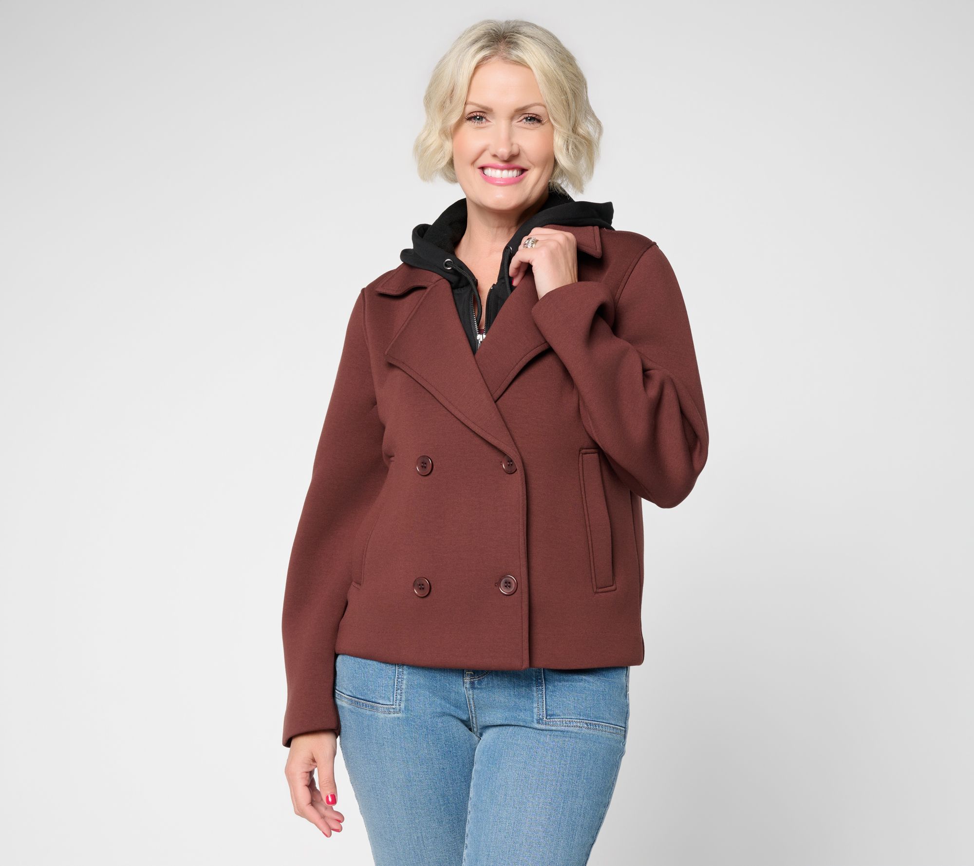 RM Studio x Rebecca Minkoff Kelly Peacoat w/ Removeable Hood