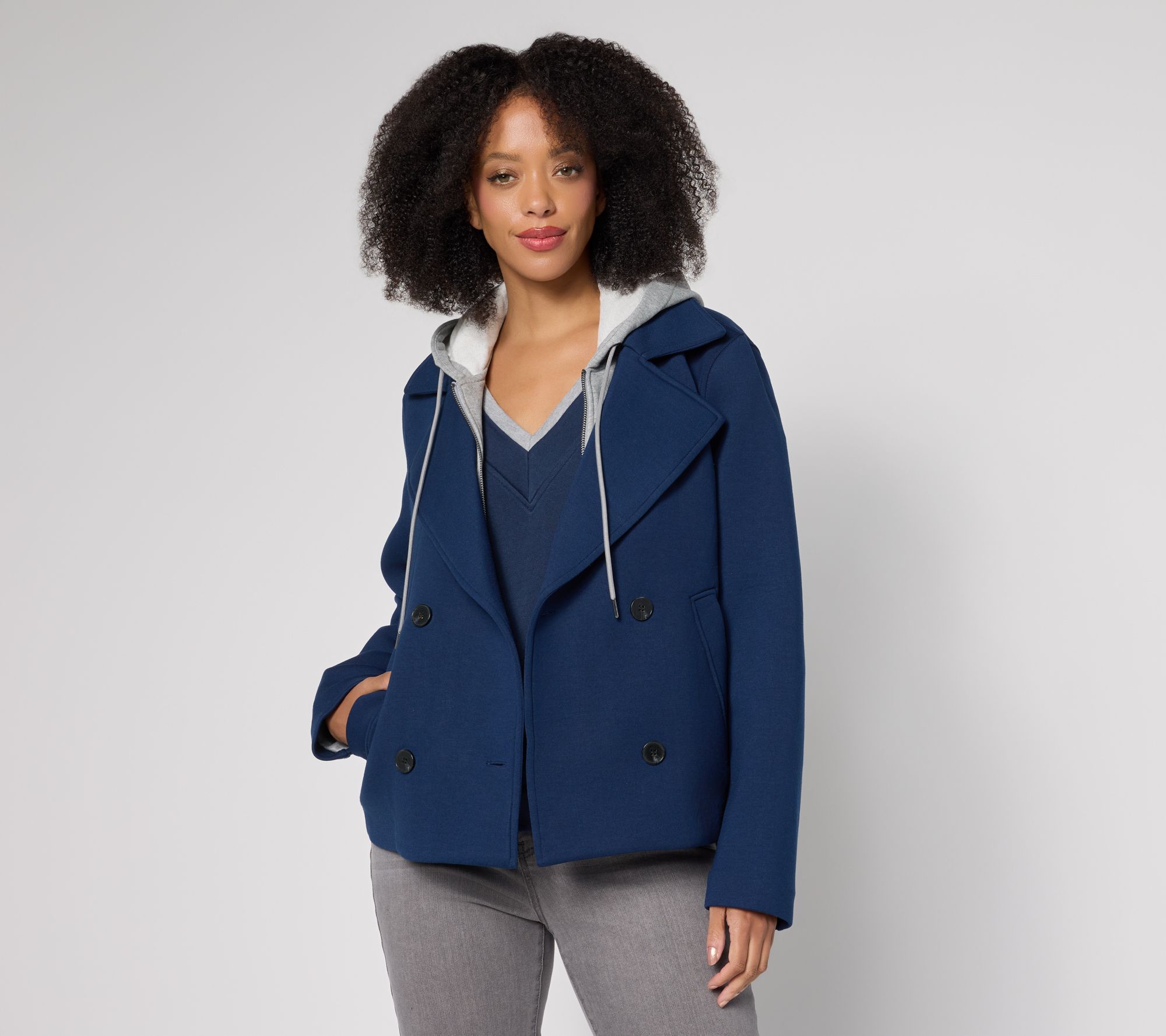 RM Studio x Rebecca Minkoff Kelly Peacoat w/ Removeable Hood