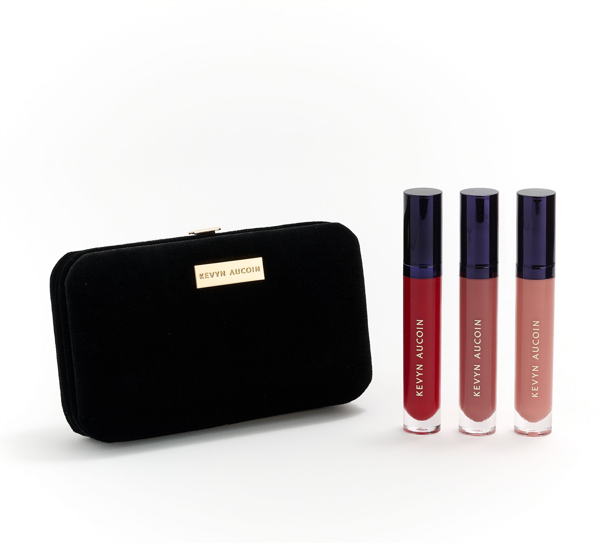 Kevyn Aucoin Velvet Liquid Lipstick Trio With Velveteen Clutch