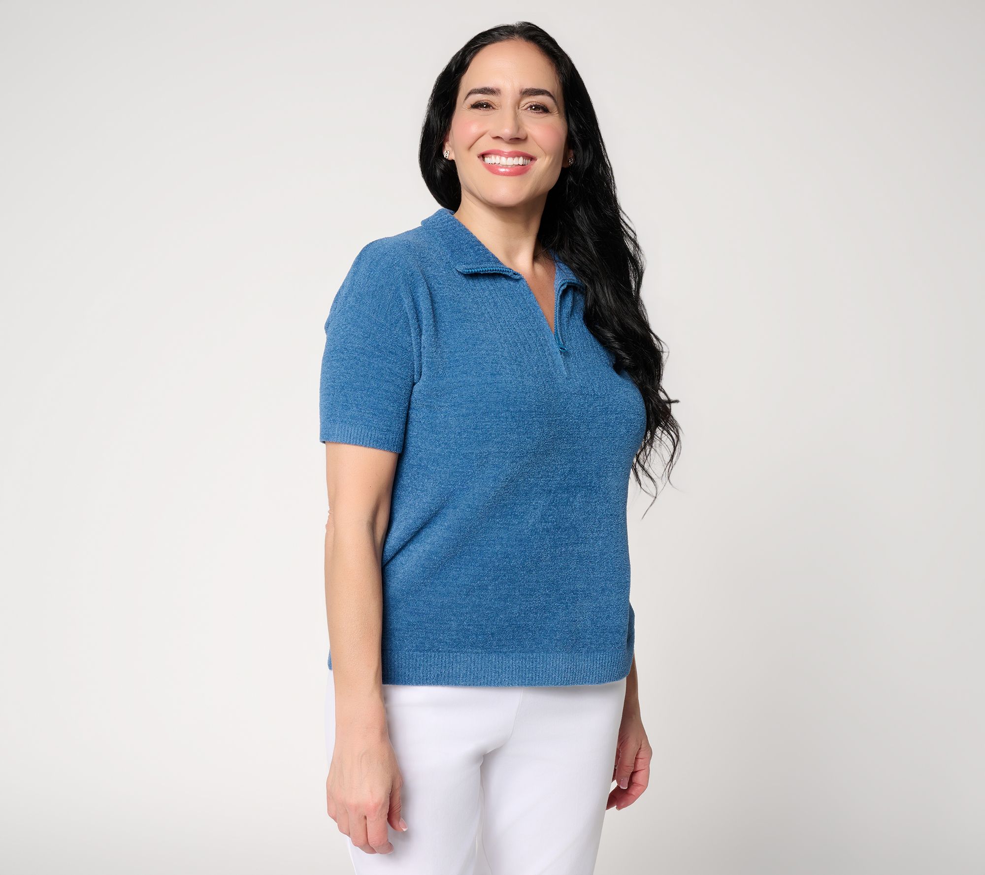 Barefoot Dreams CozyChic Ultra Lite Elbow Sleeve Half Zip