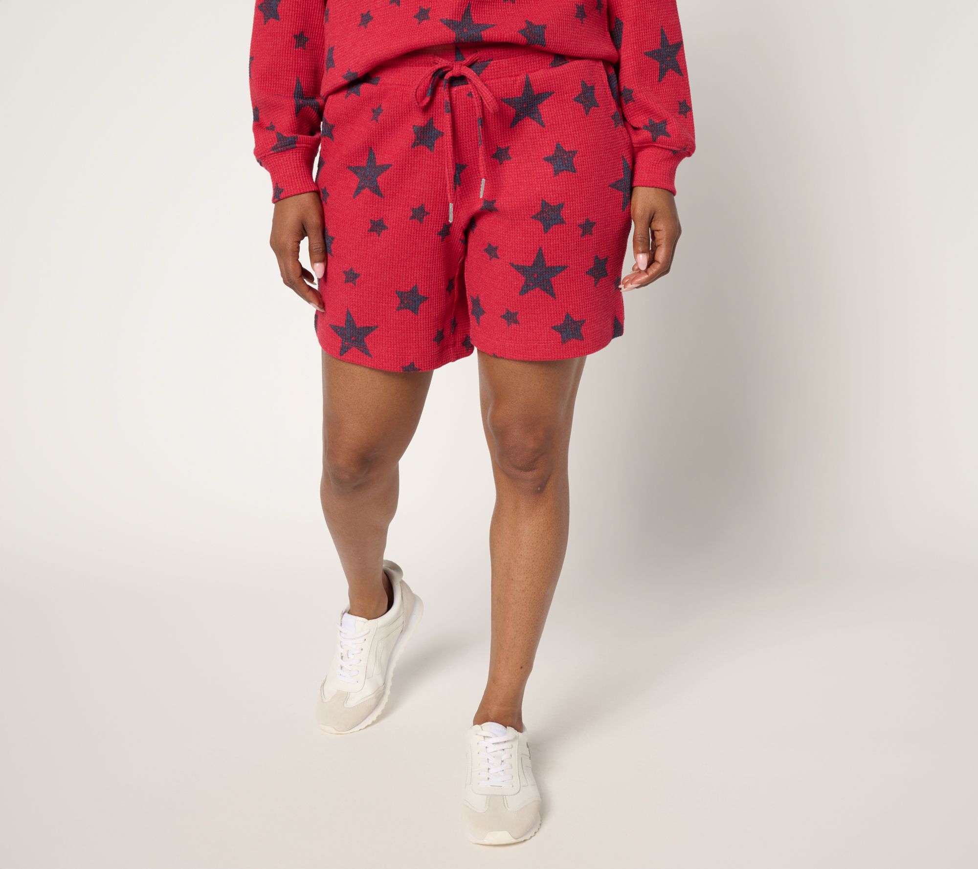 "As Is" Belle by Kim Gravel Baby Waffle Summer Stars 7" Shorts