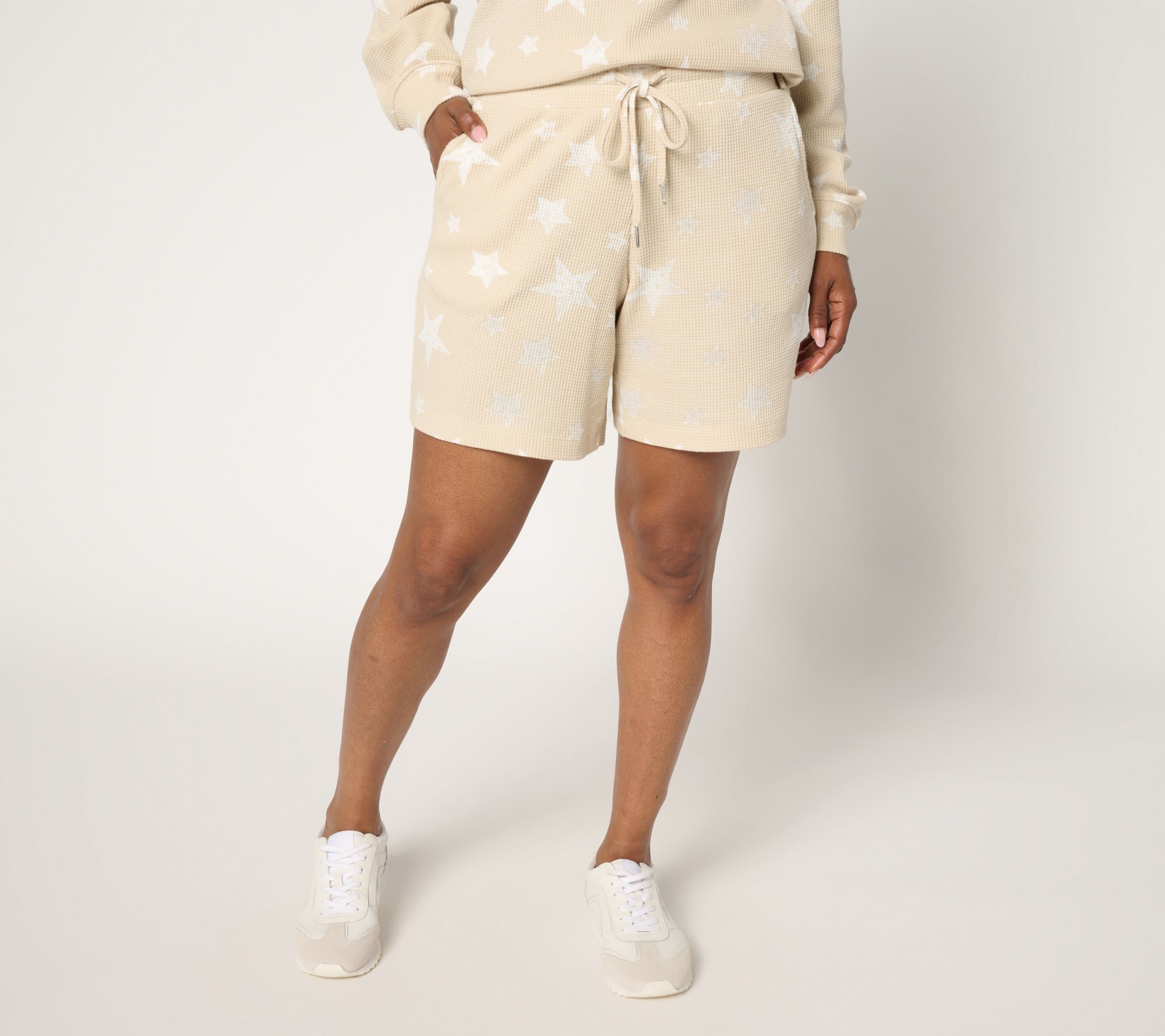 "As Is" Belle by Kim Gravel Baby Waffle Summer Stars 7" Shorts