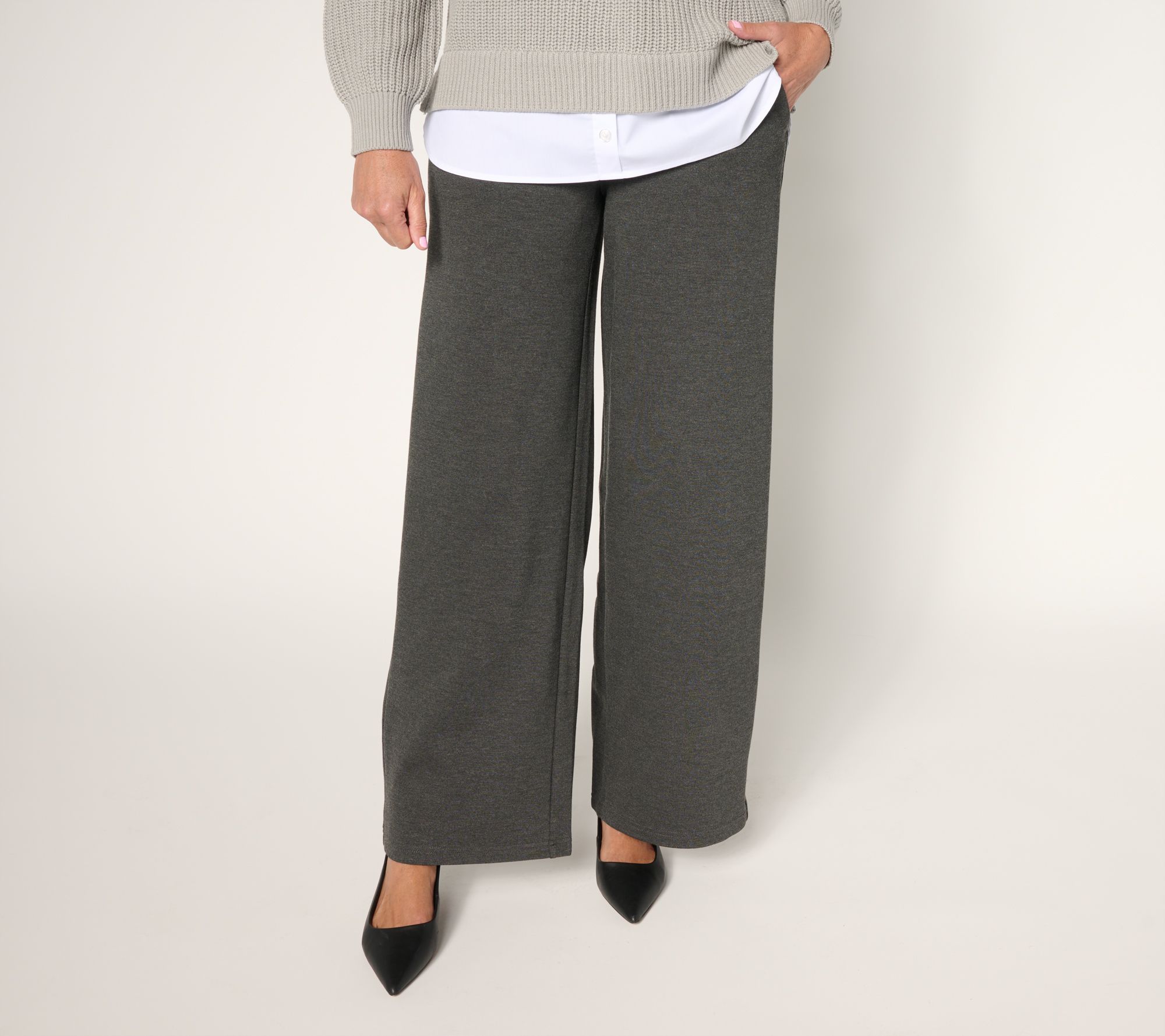 "As Is" Belle by Kim Gravel Tall Perfect Ponte Pull-On Pant