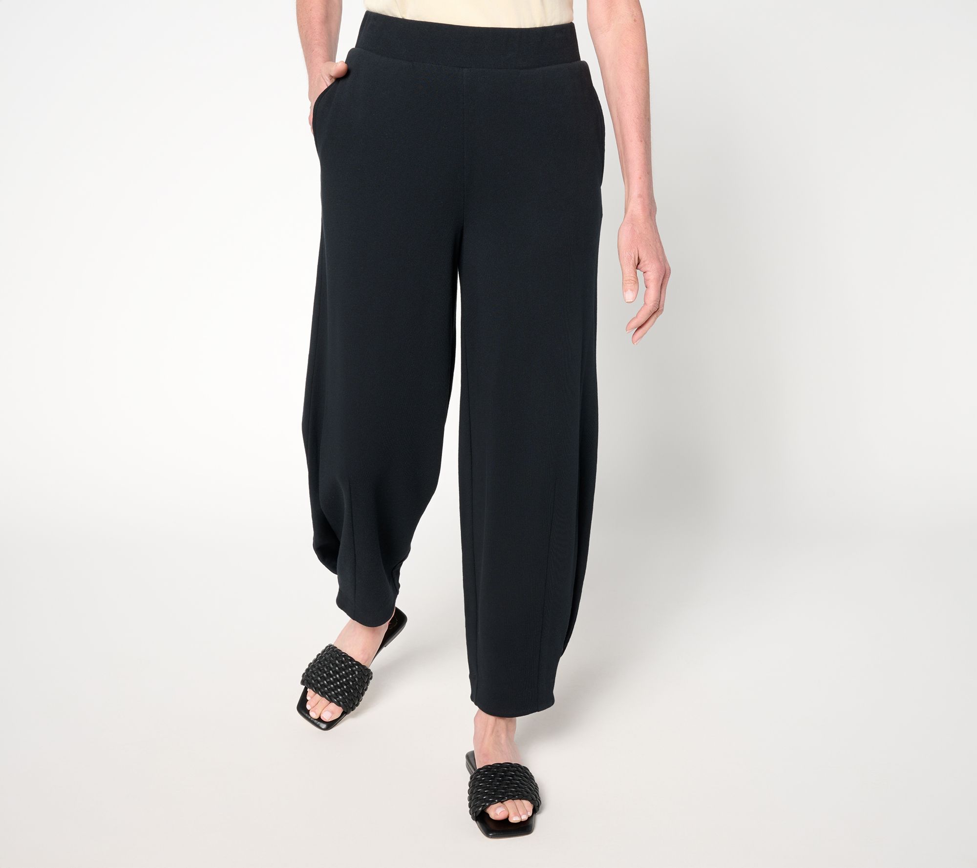 "As Is" Carla Rockmore Collection Modern Petite Ankle Sweatpant