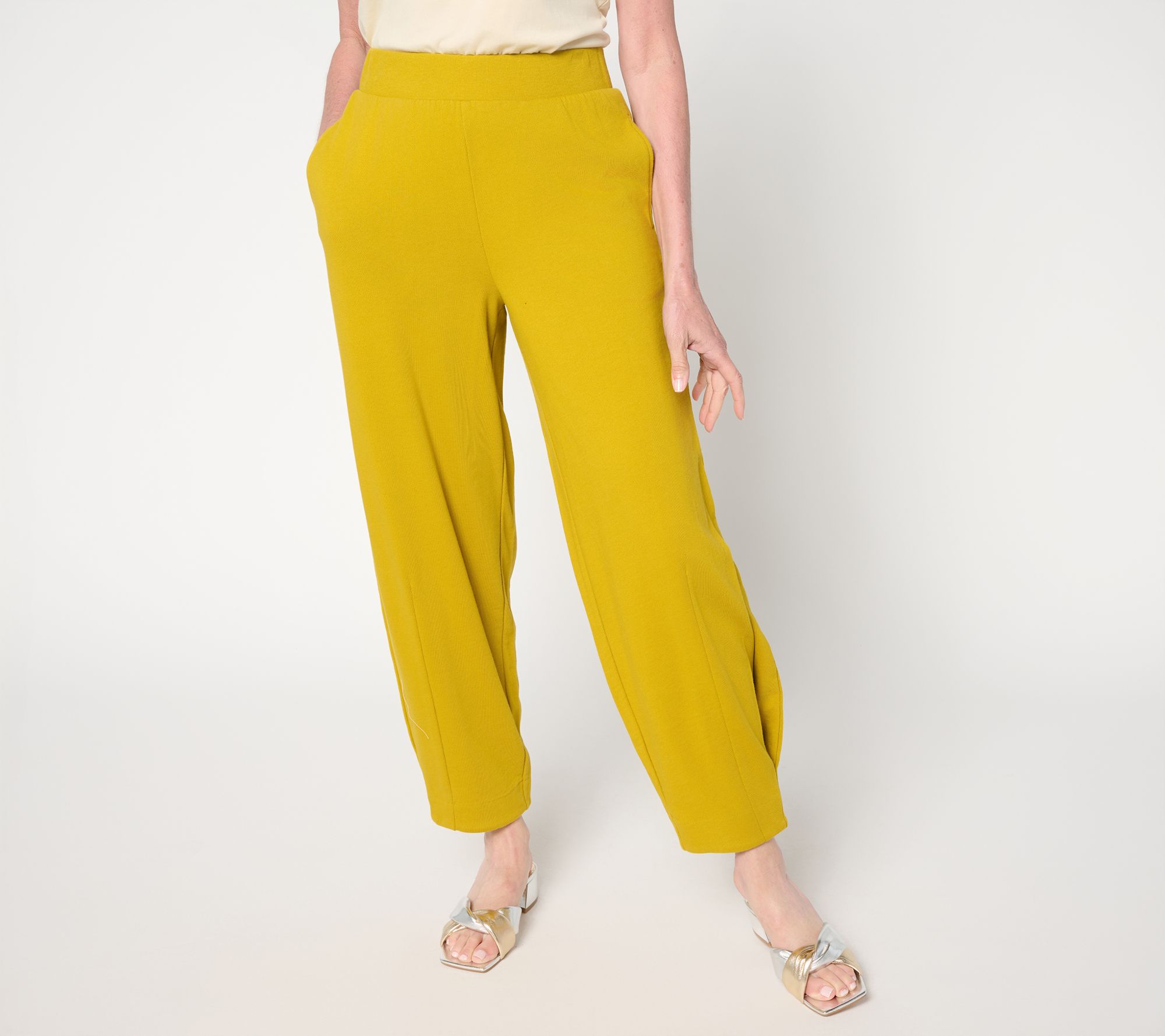 "As Is" Carla Rockmore Collection Modern Petite Ankle Sweatpant