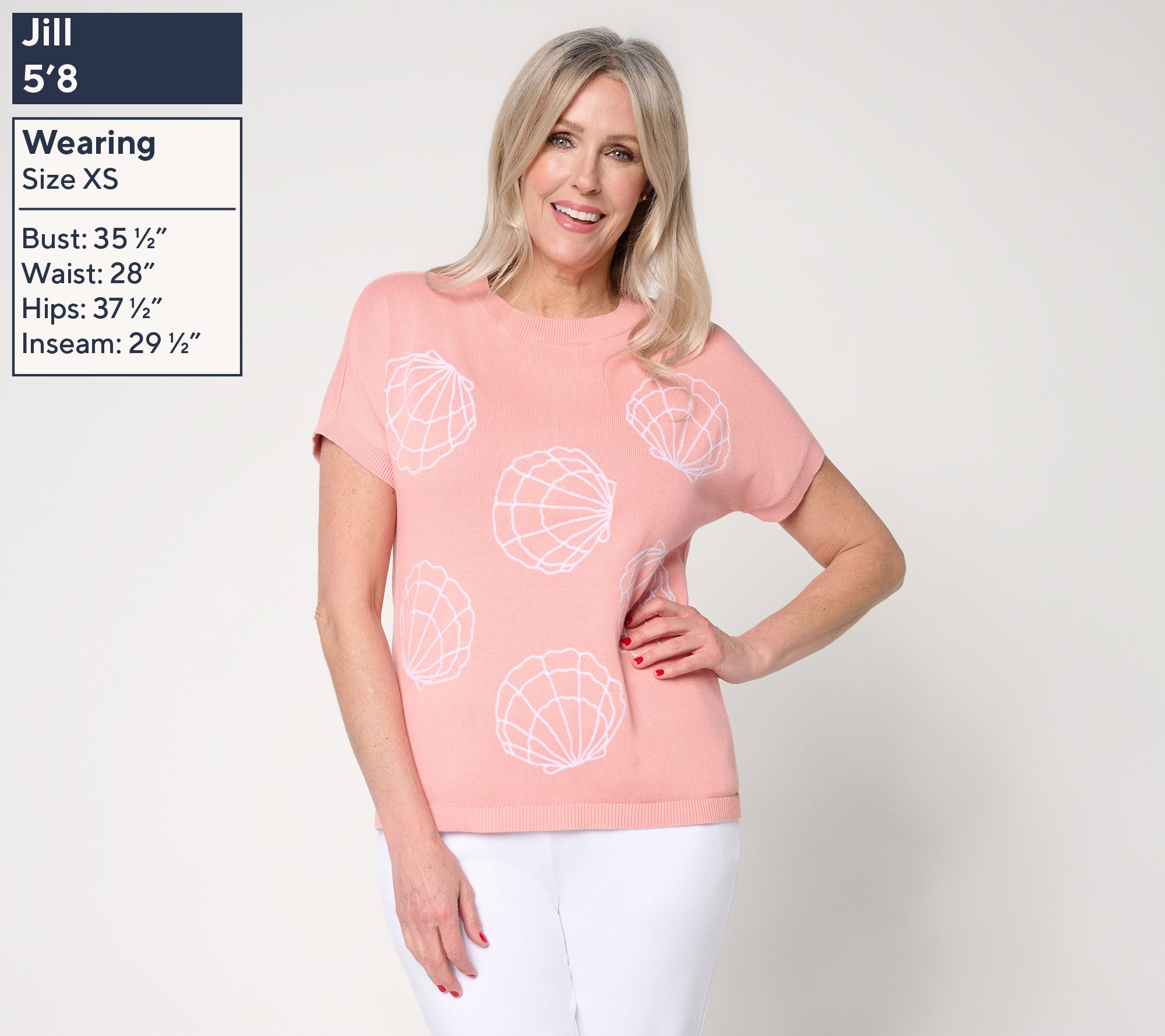 Joan Rivers 100% Cotton Embroidery Short-Sleeve Sweater - QVC.com