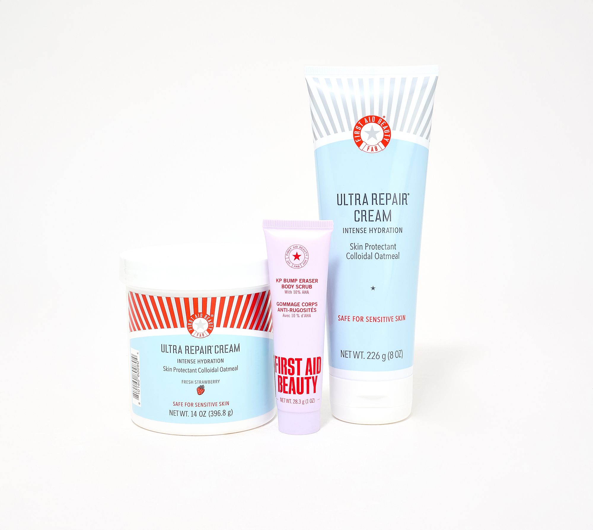 First Aid Beauty Ultra Repair Cream 14oz + 8oz Duo w/ mini KP