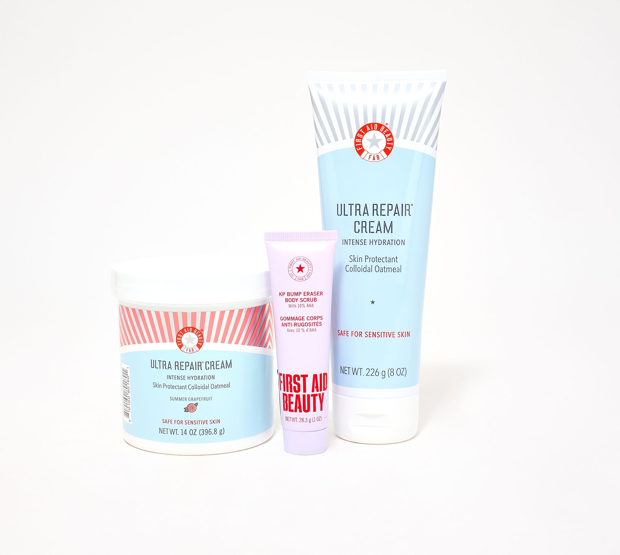 First Aid Beauty Ultra Repair Cream 14oz + 8oz Duo w/ Mini KP