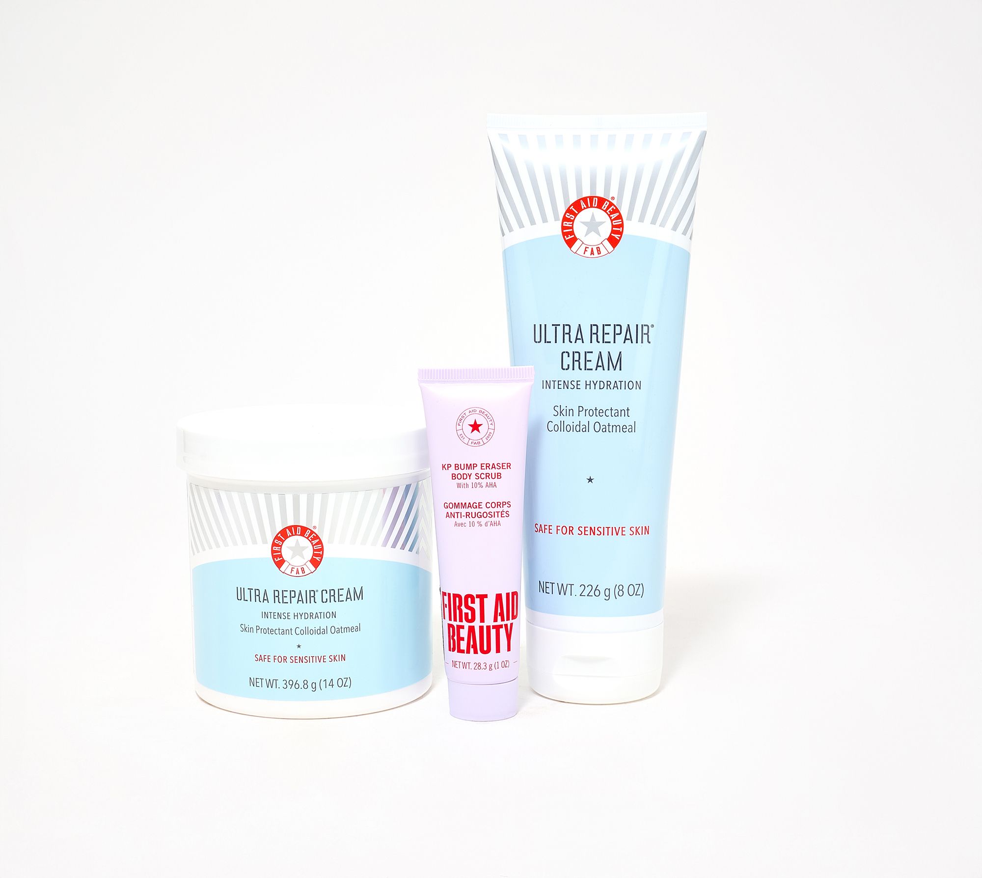 First Aid Beauty Ultra Repair Cream 14oz + 8oz Duo w/ mini KP