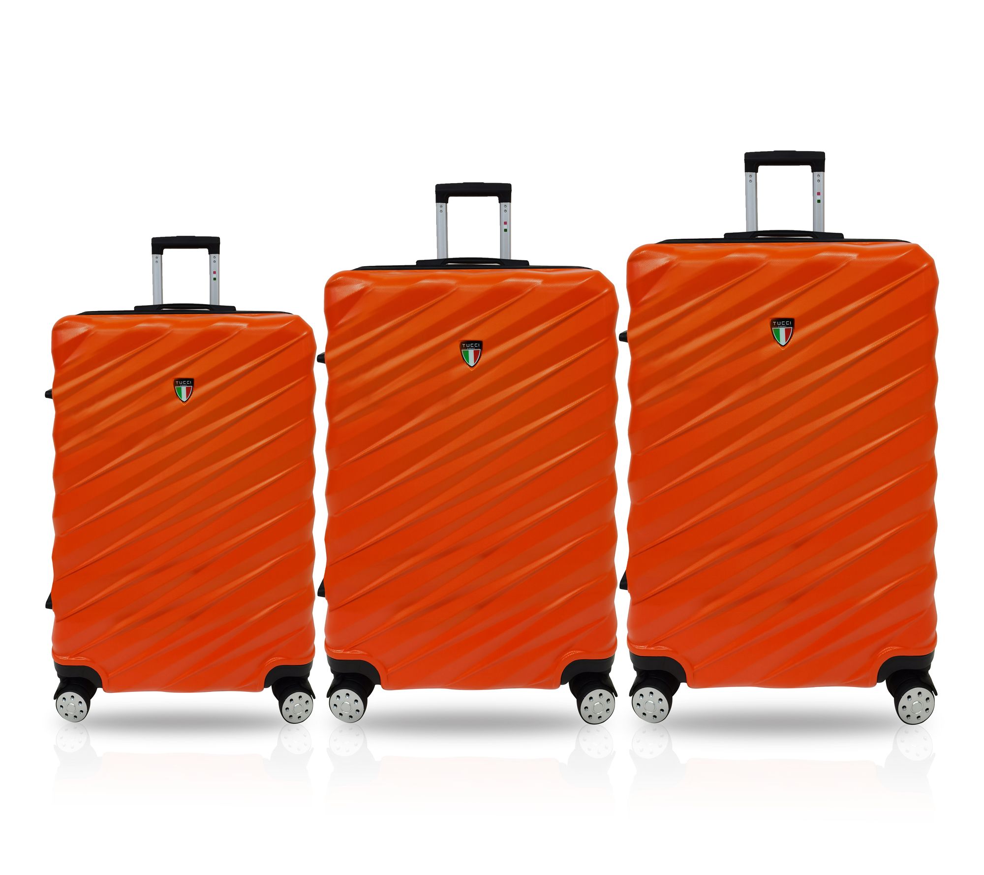 TUCCI Italy STORTO 3PC Hardside Luggage Set (20", 24", 28")