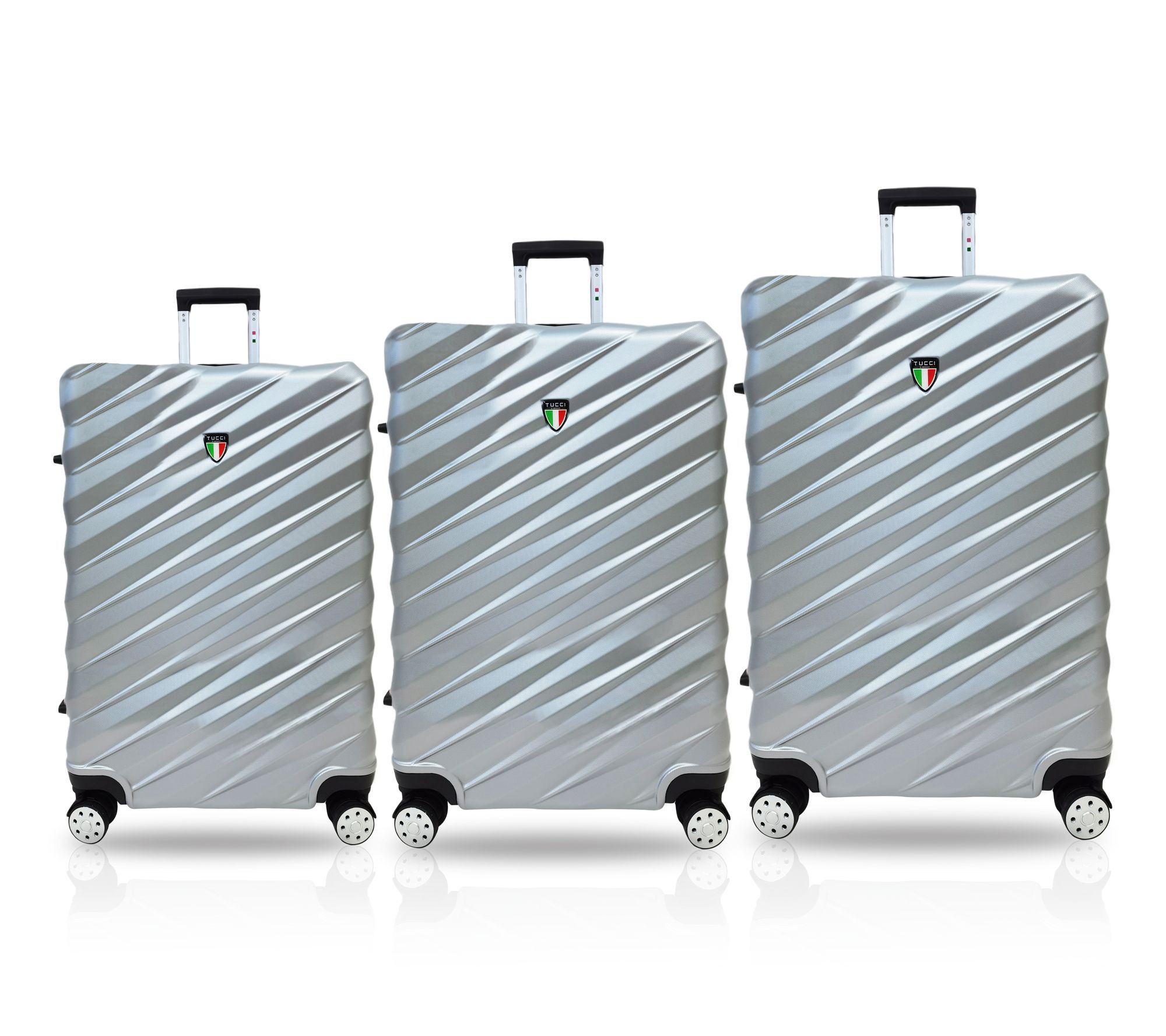 TUCCI Italy STORTO 3PC Hardside Luggage Set (20", 24", 28")