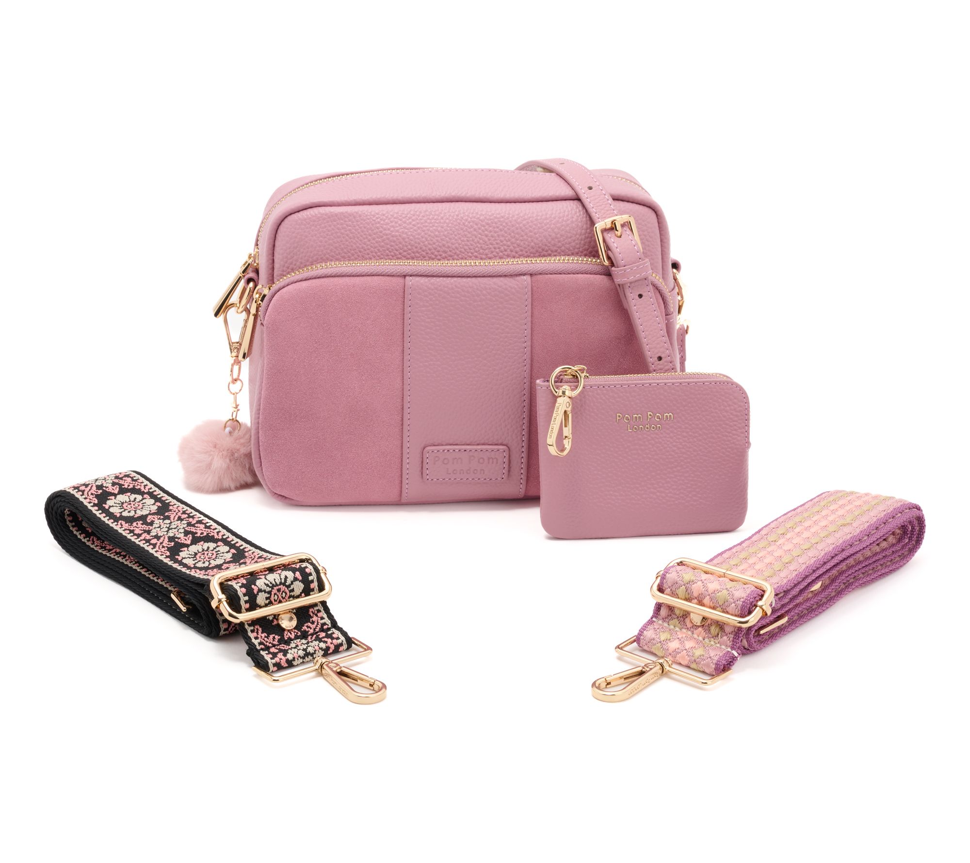 "As Is" Pom Pom London Original Plus Crossbody w/ Coin Purse