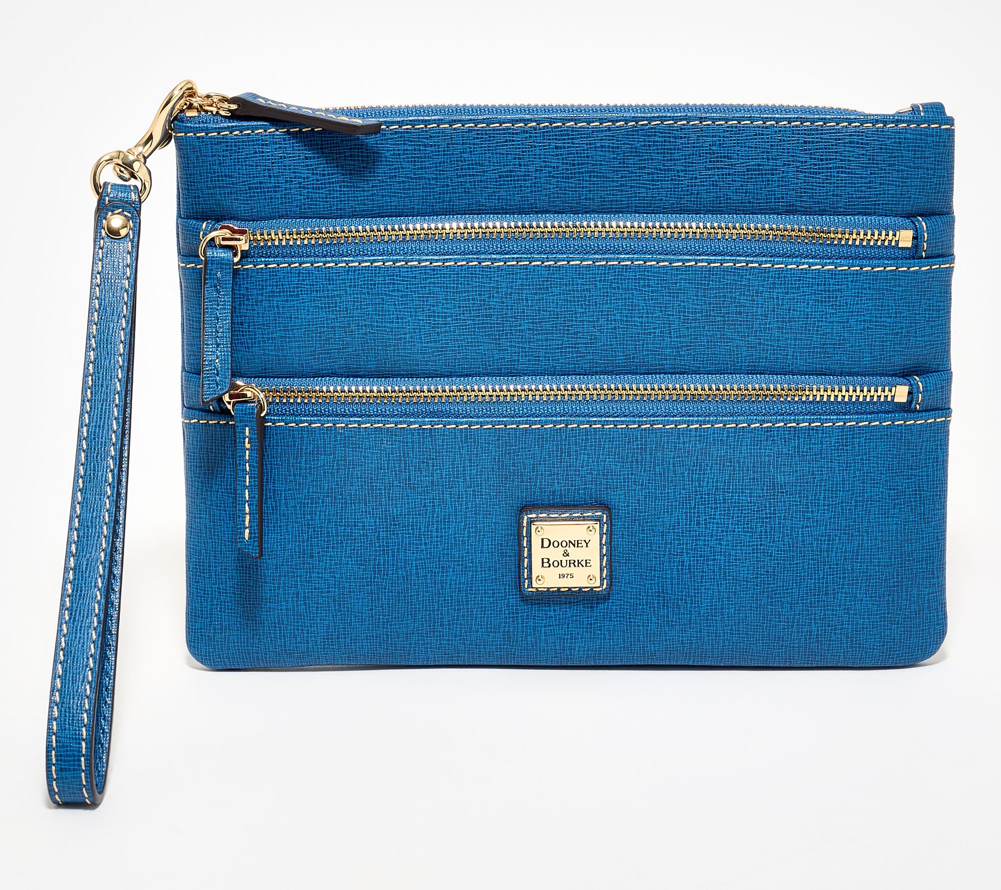 "As Is" Dooney & Bourke Saffiano Large Triple Zip Wristlet