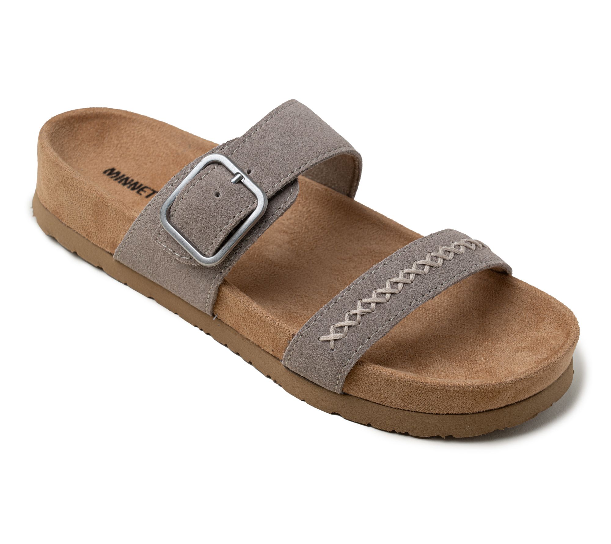 Minnetonka Women's Gideon Suede Footbed Sandal