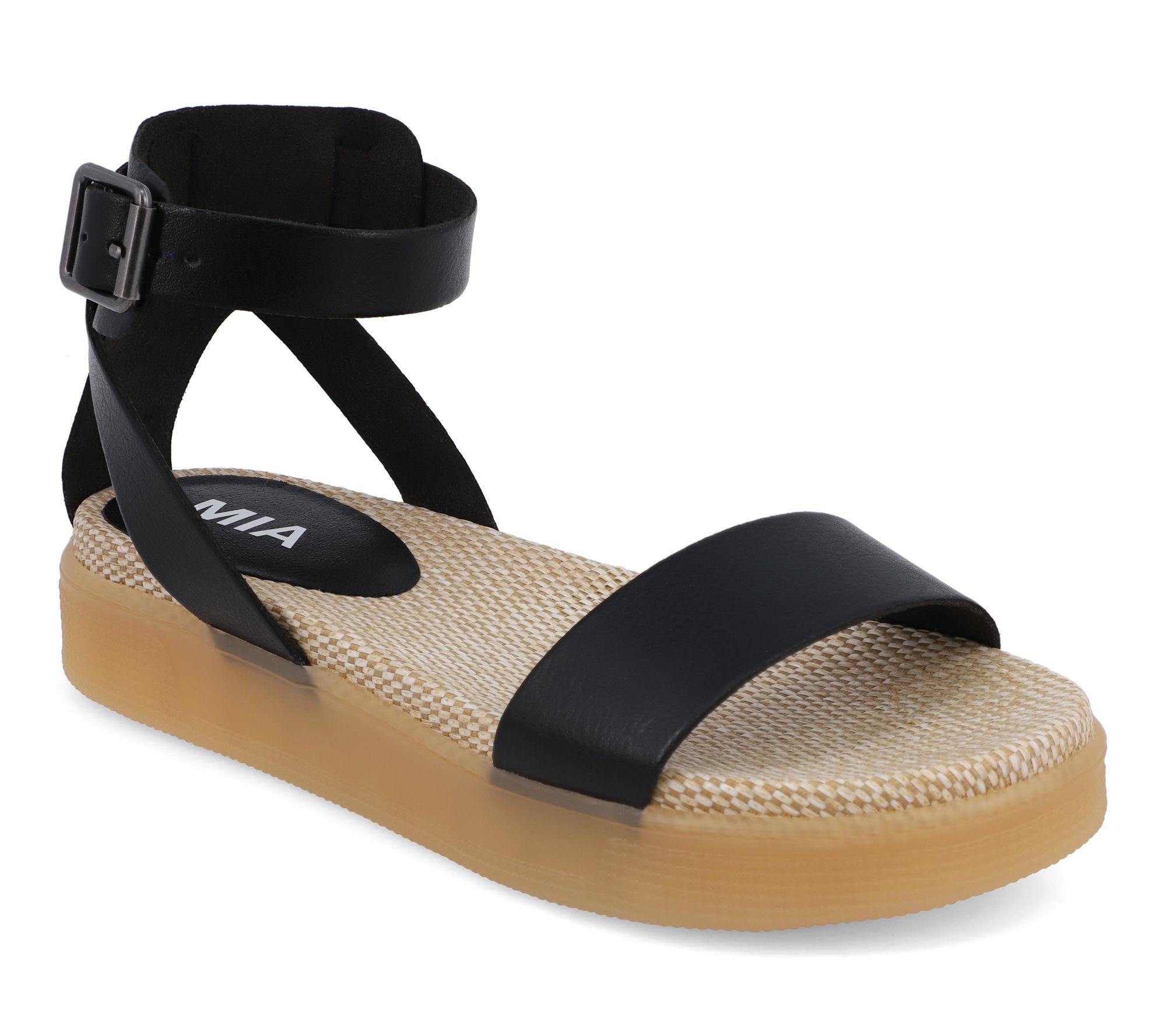 MIA Ankle Strap Platform Sandals - Ellen-U