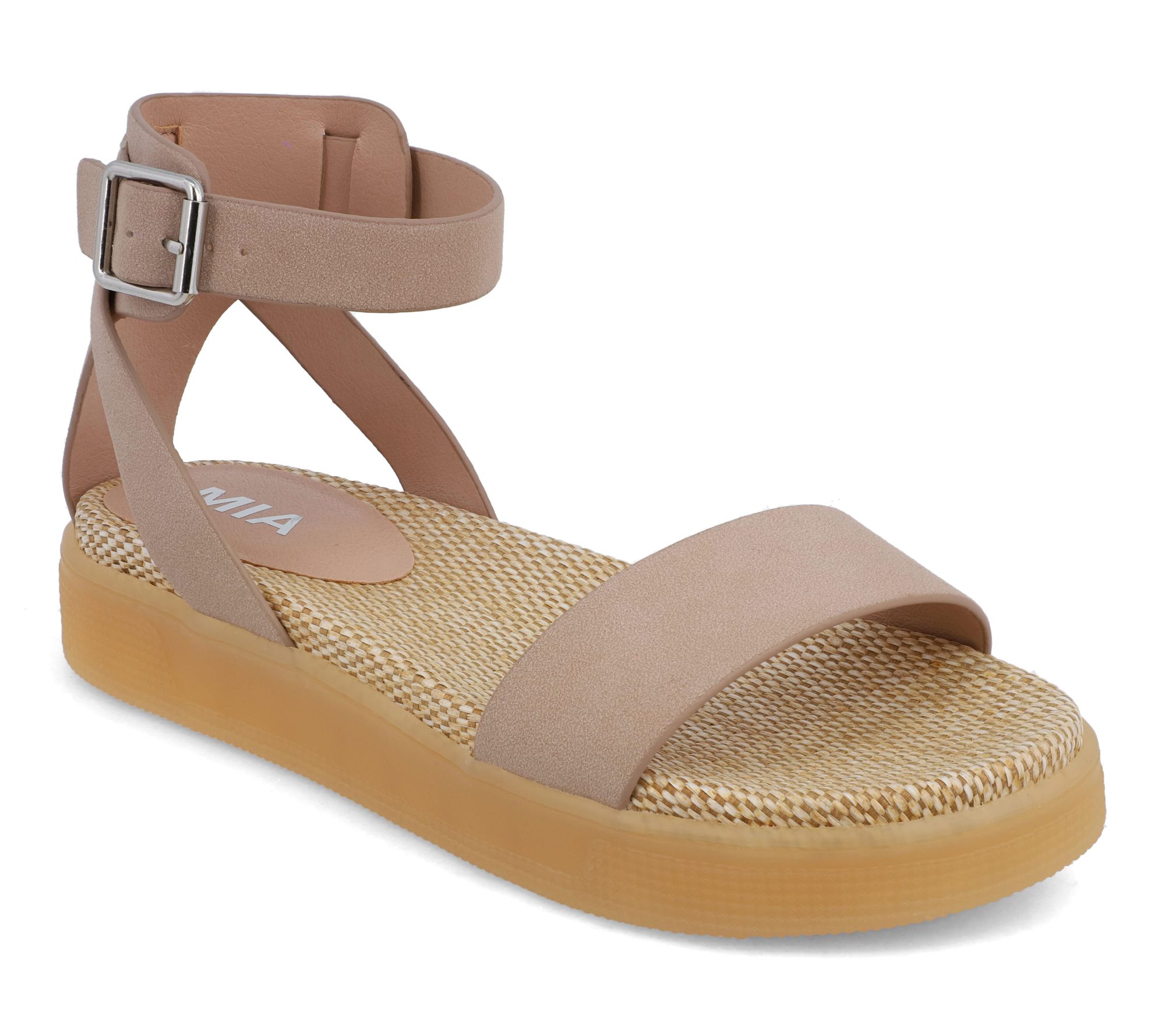 MIA Ankle Strap Platform Sandals - Ellen-U