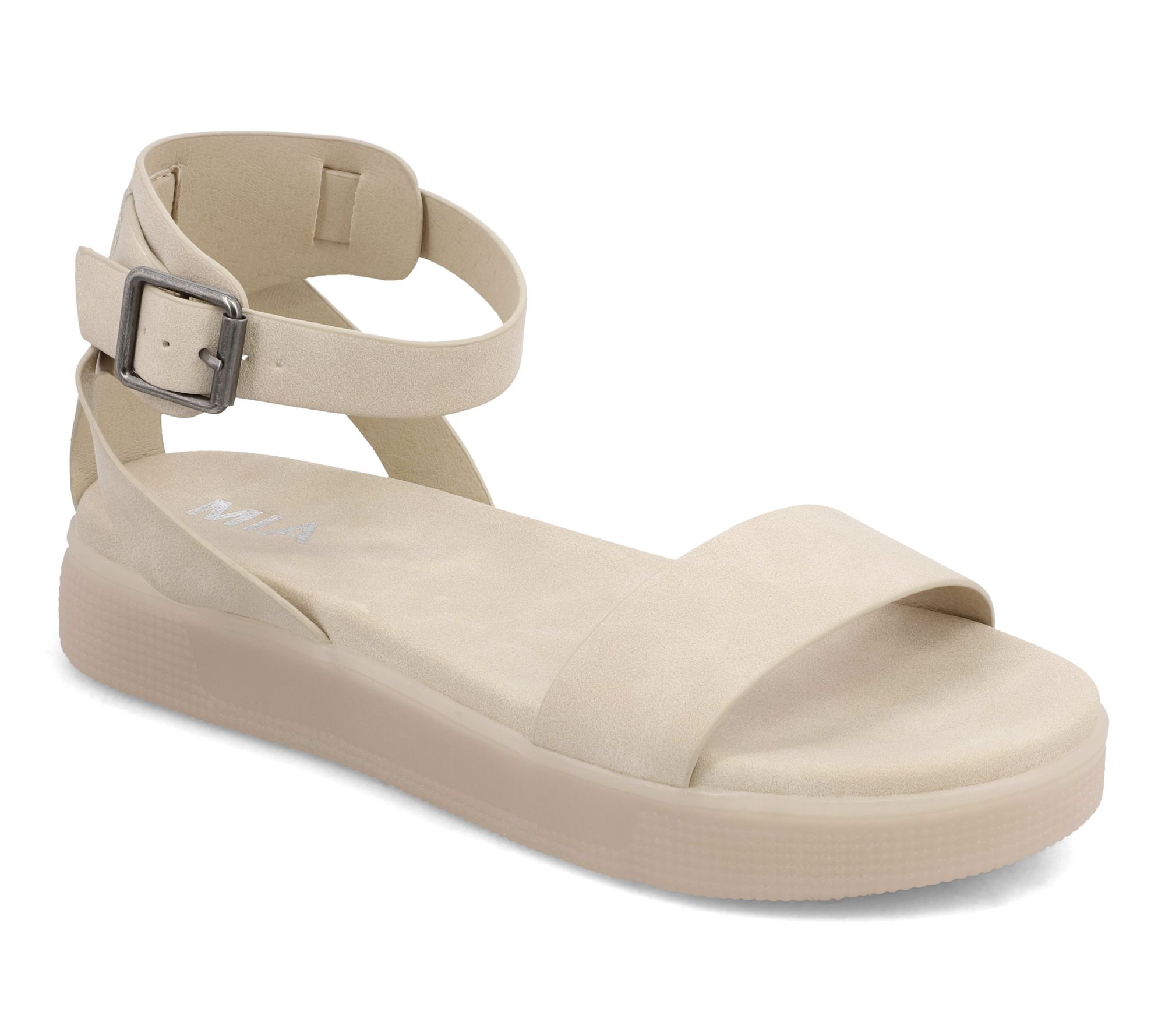 MIA Ankle Strap Platform Sandals - Ellen-U