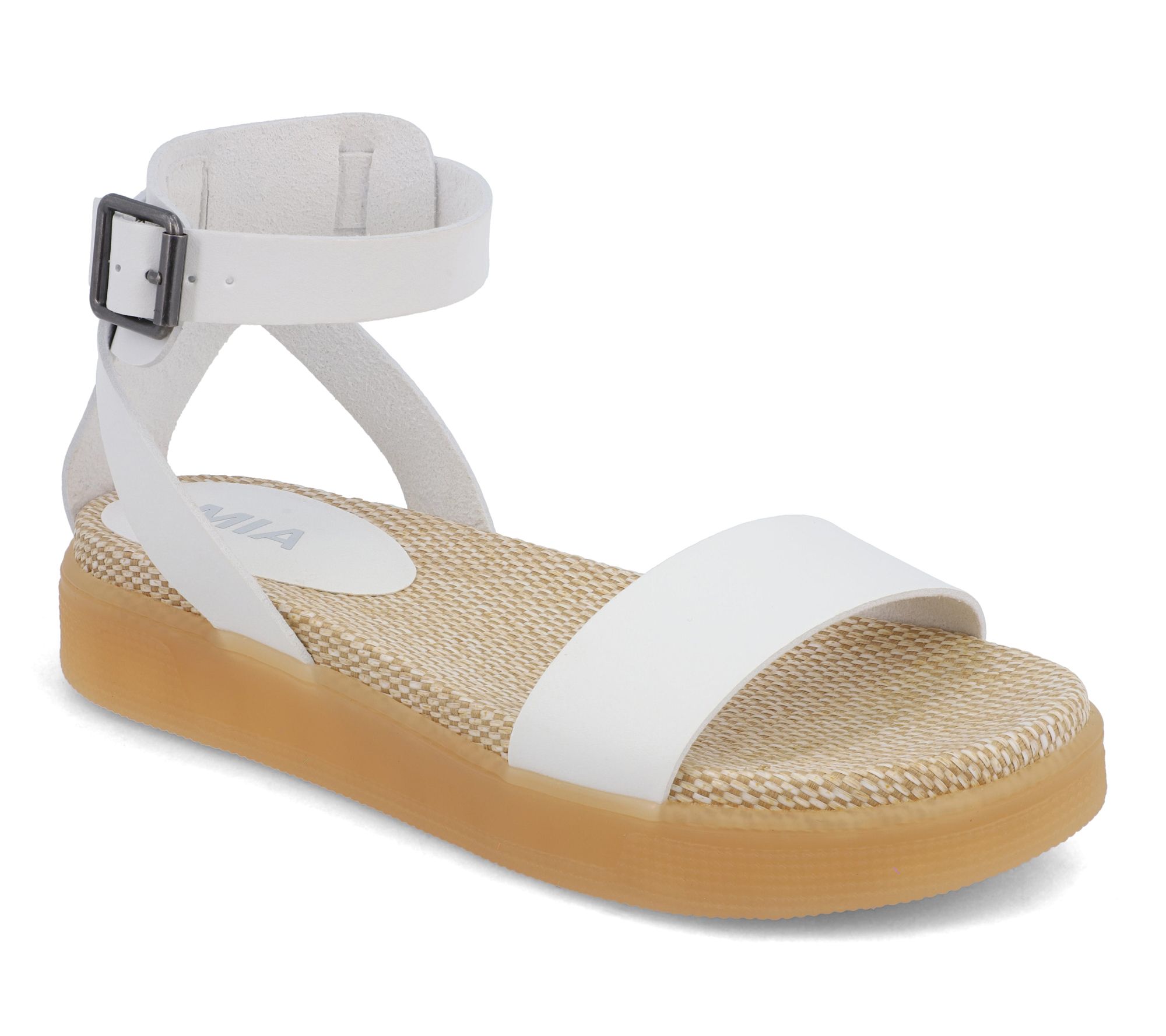 MIA Ankle Strap Platform Sandals - Ellen-U