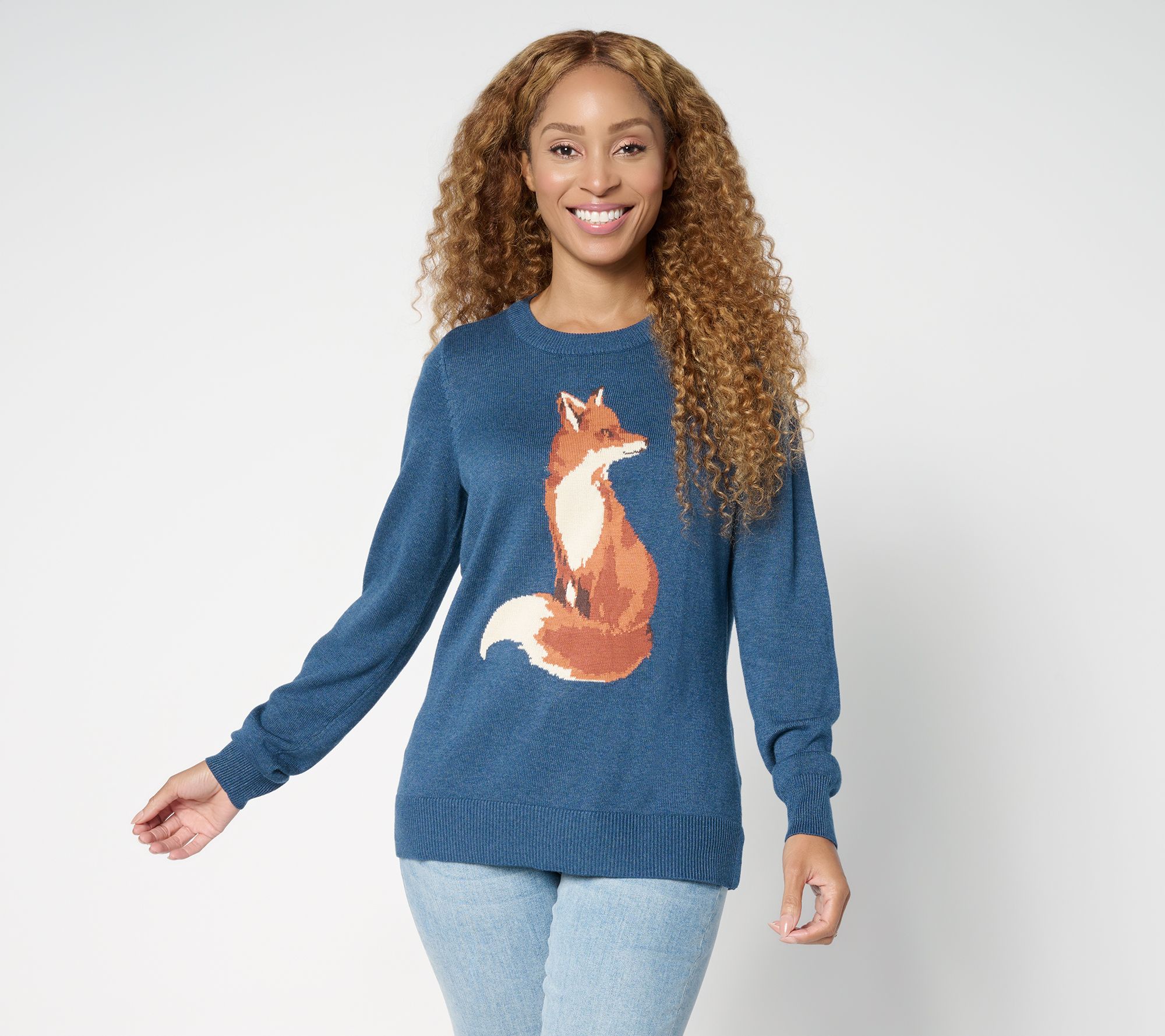 "As Is" Belle by Kim Gravel Foxy Lady Crewneck Sweater