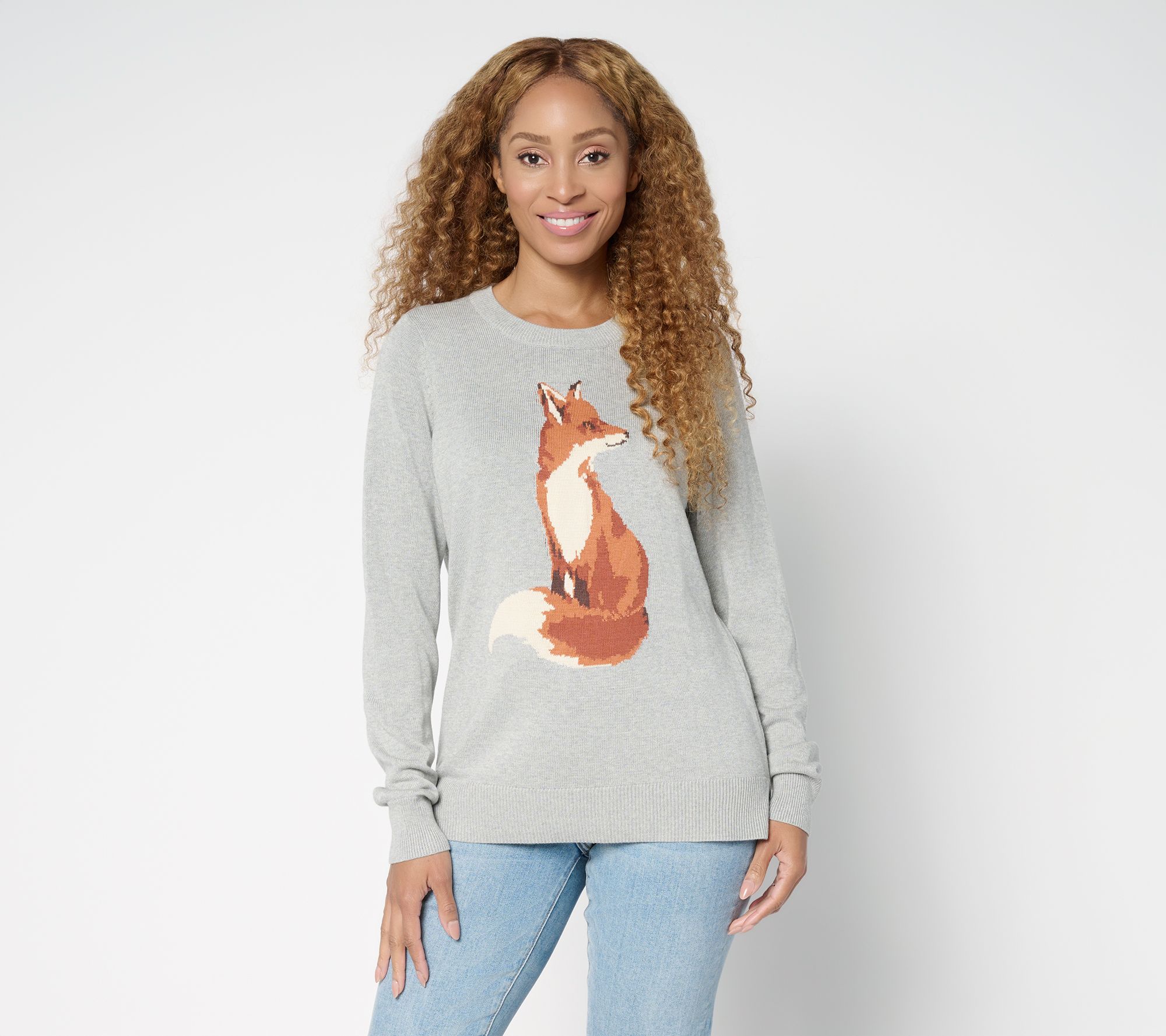 "As Is" Belle by Kim Gravel Foxy Lady Crewneck Sweater