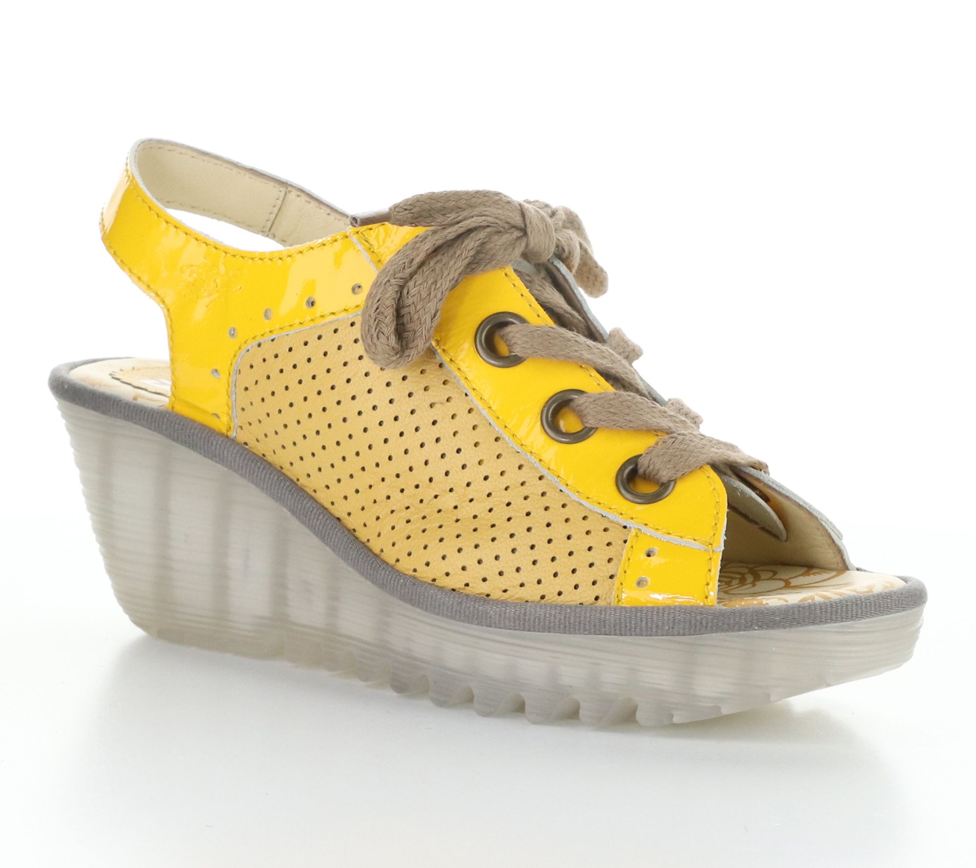 Fly London Nappalak/Mousse Lace Up Wedge Sandals - Yuta617Fly