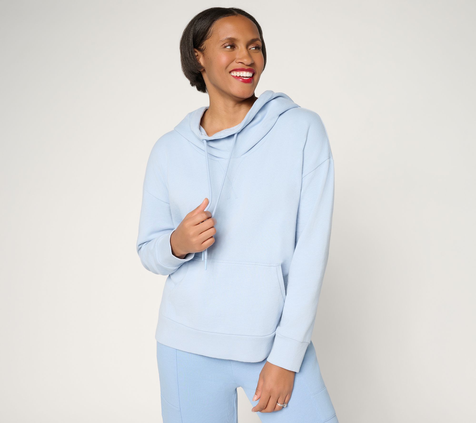 "As Is" Peace Love World Long Sleeve Cowl Neck Pullover