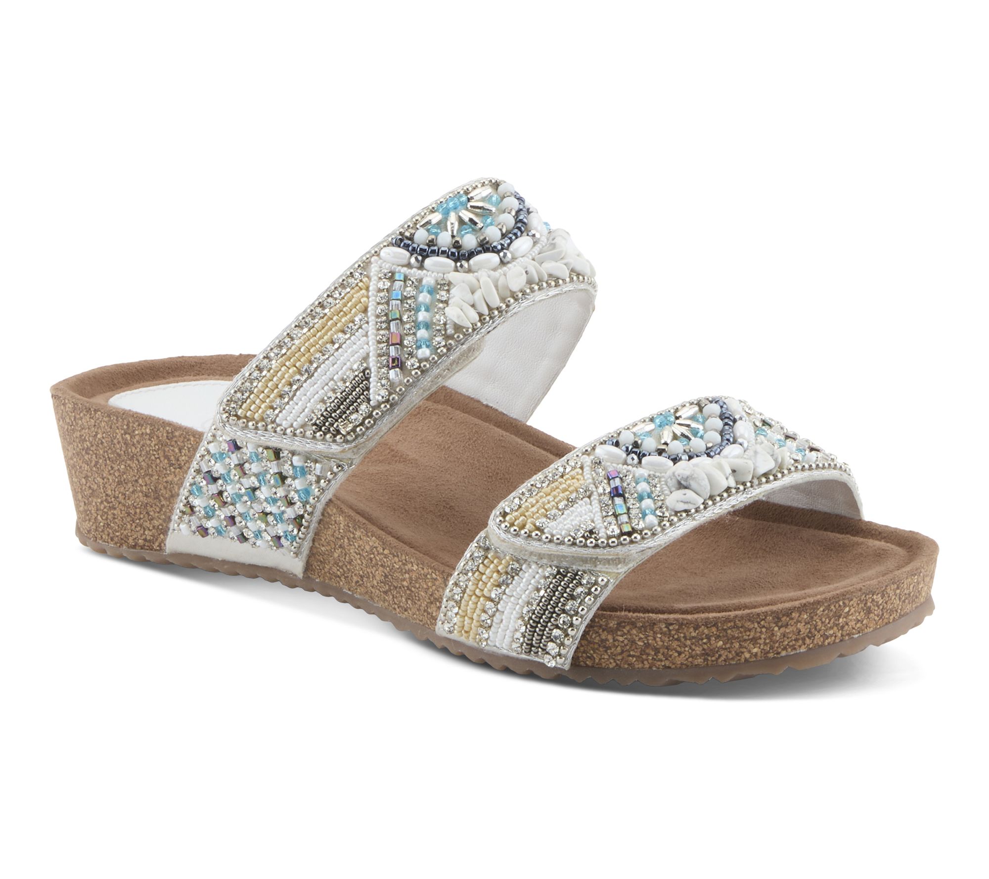 Azura by Spring Step Embroidered Slide Sandal -Bahamian