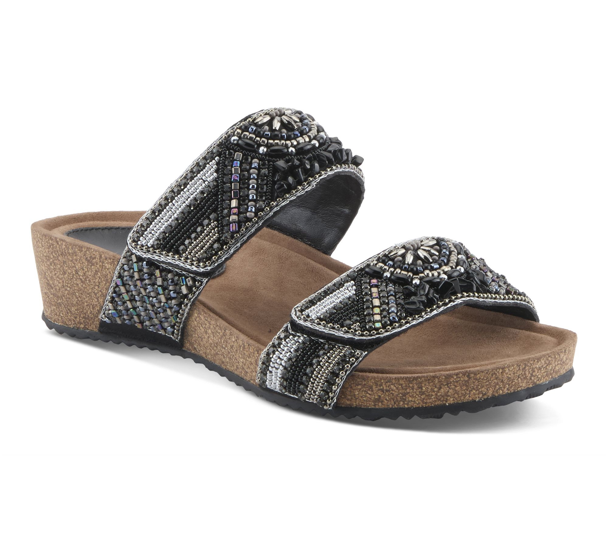 Azura by Spring Step Embroidered Slide Sandal -Bahamian